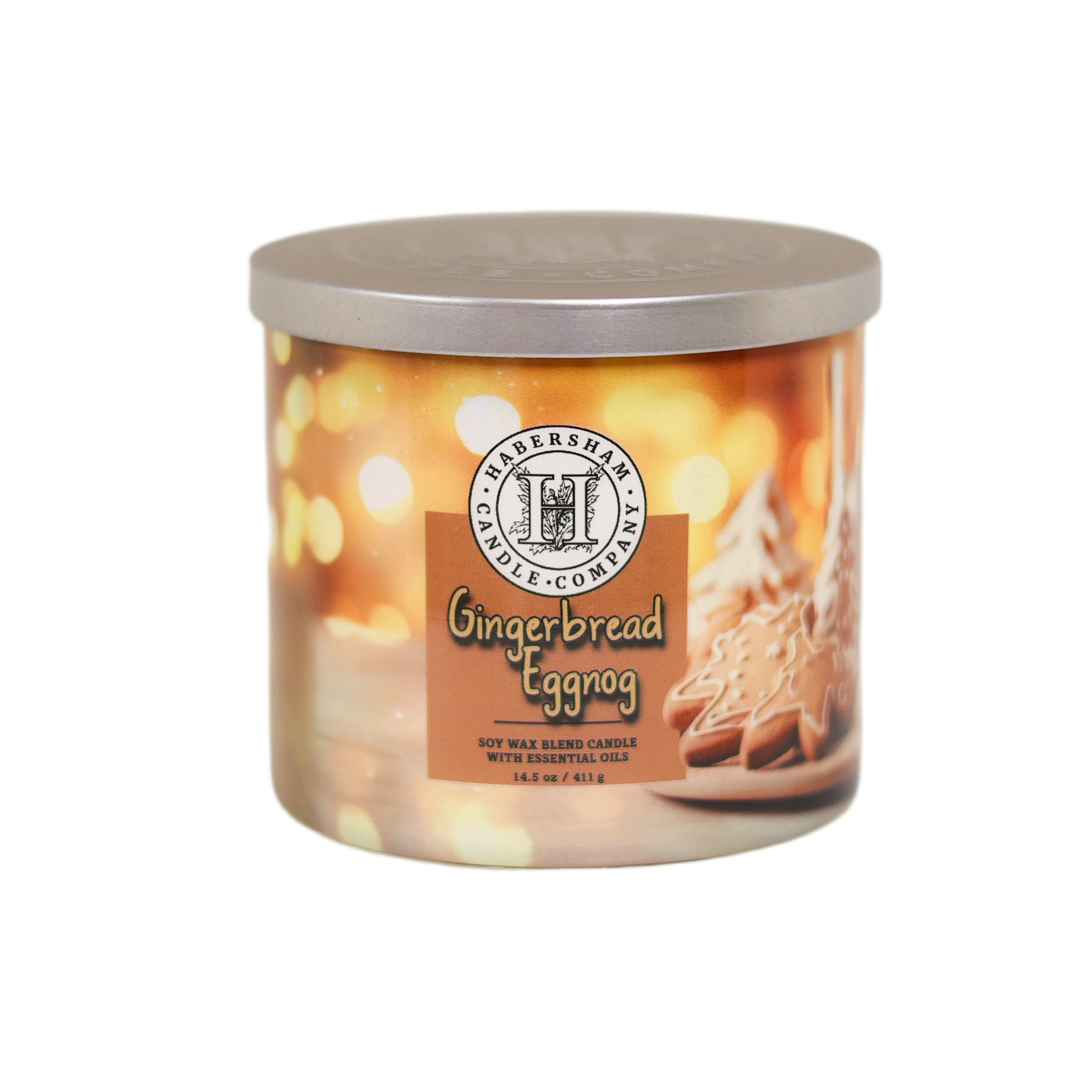 Gingerbread Eggnog 3 Wick Scented Candle