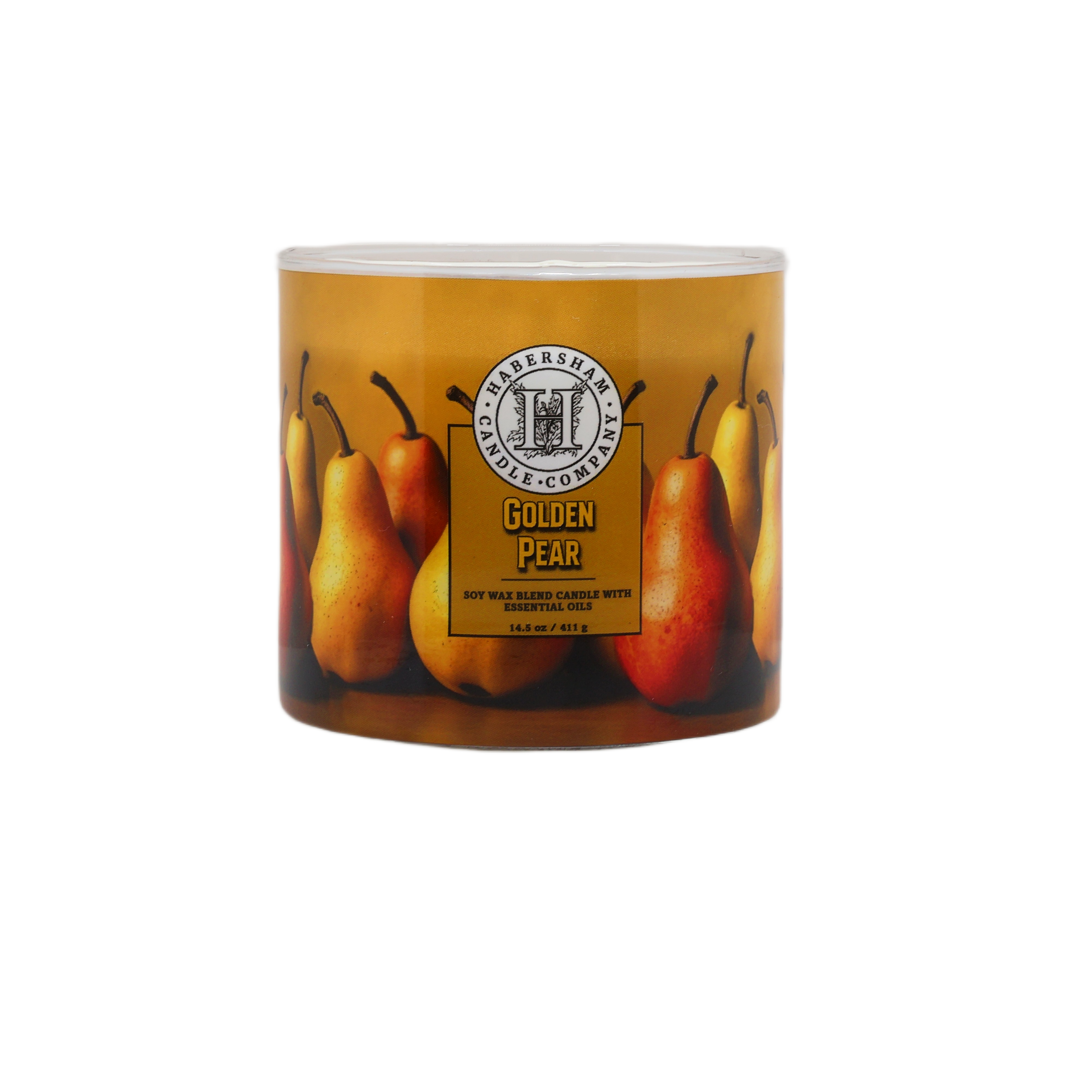 Golden Pear 3 Wick Scented Candle