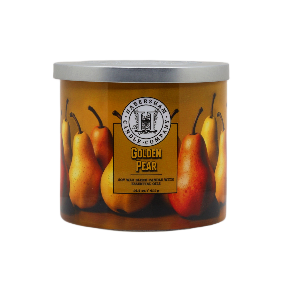 Golden Pear 3 Wick Scented Candle