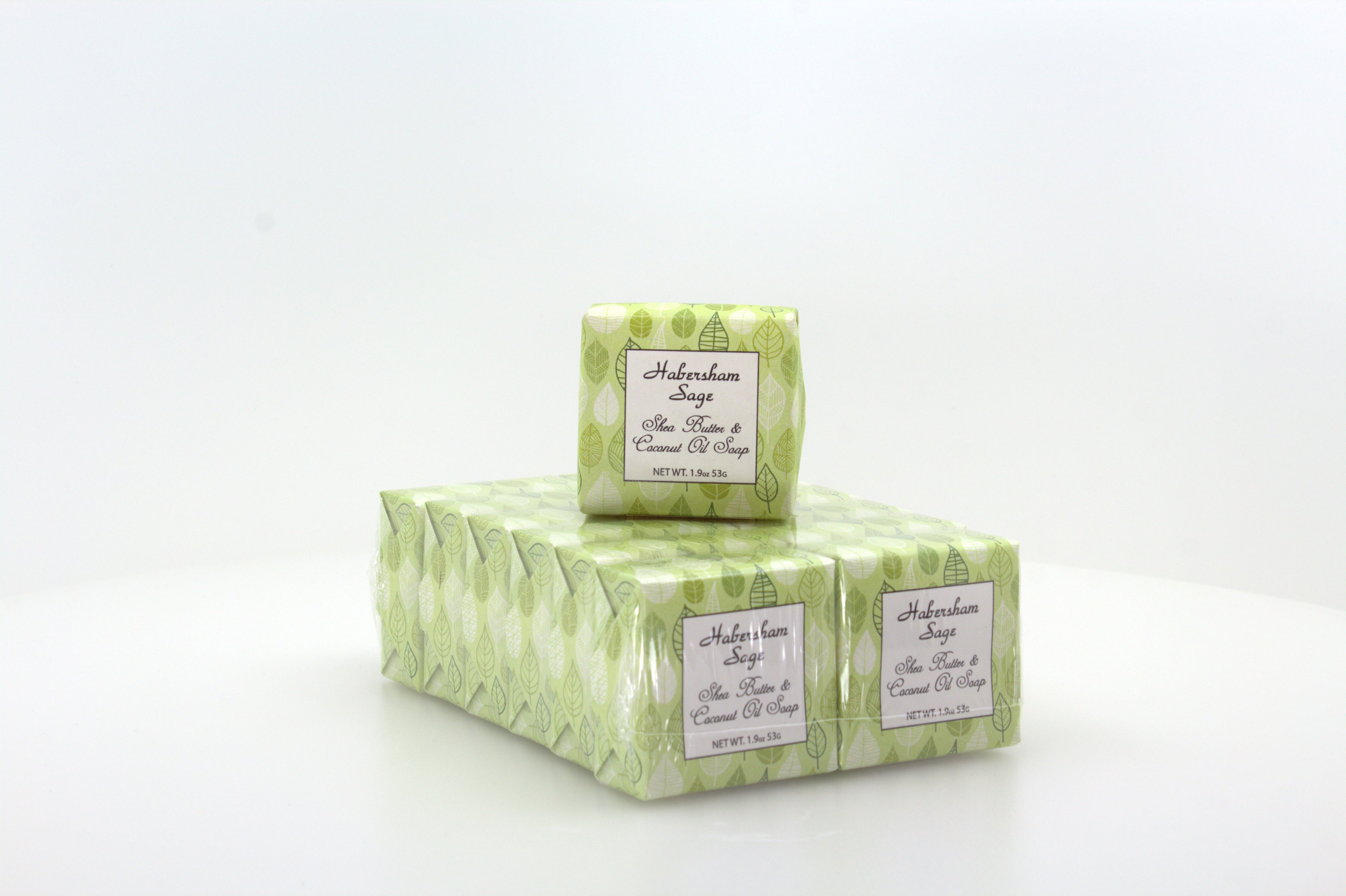 Habersham Sage Soap with Shea Butter &amp; Coconut Oil - 1.9 oz. -- 12 Pack Individually Wrapped Bars