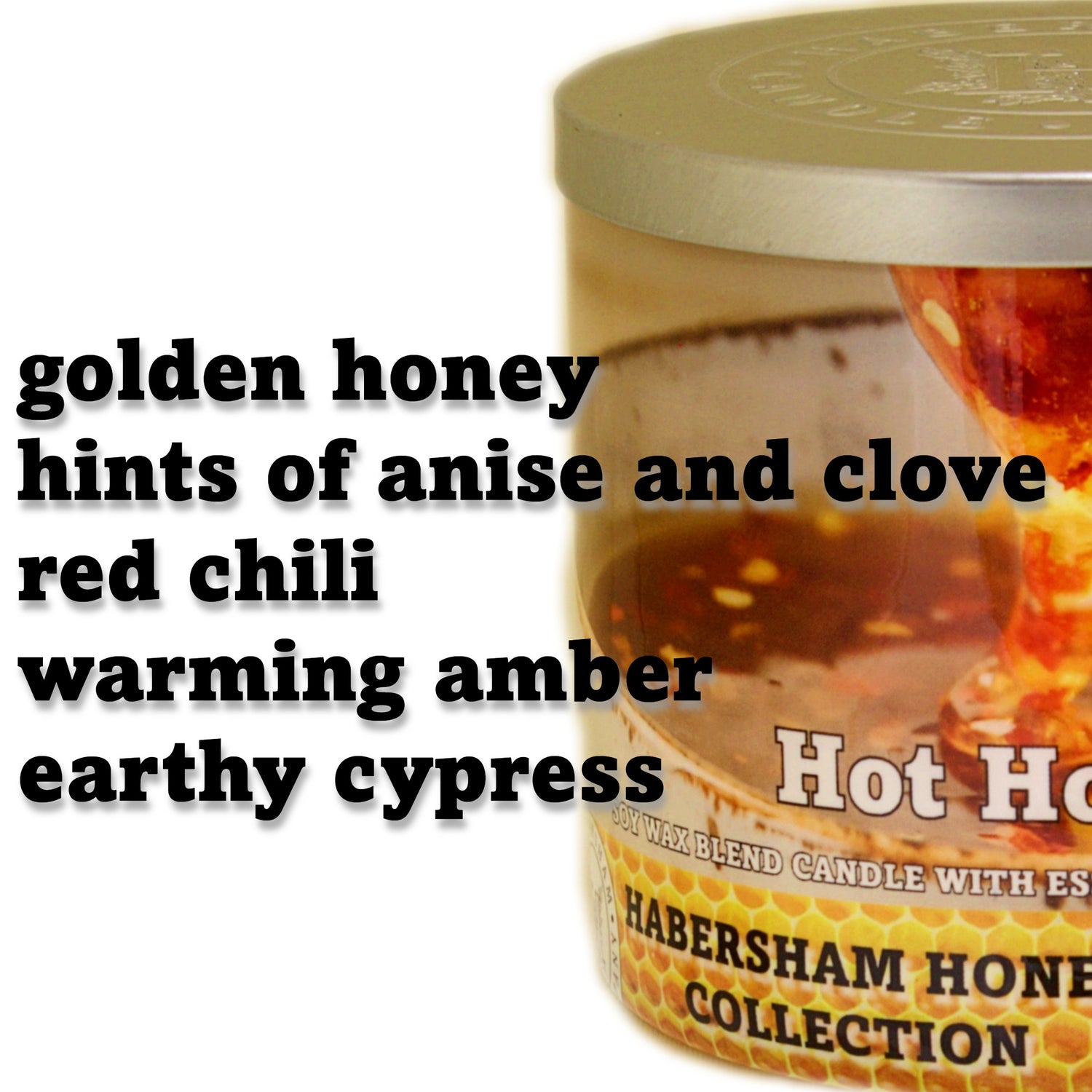 Hot Honey 3 Wick Scented Candle