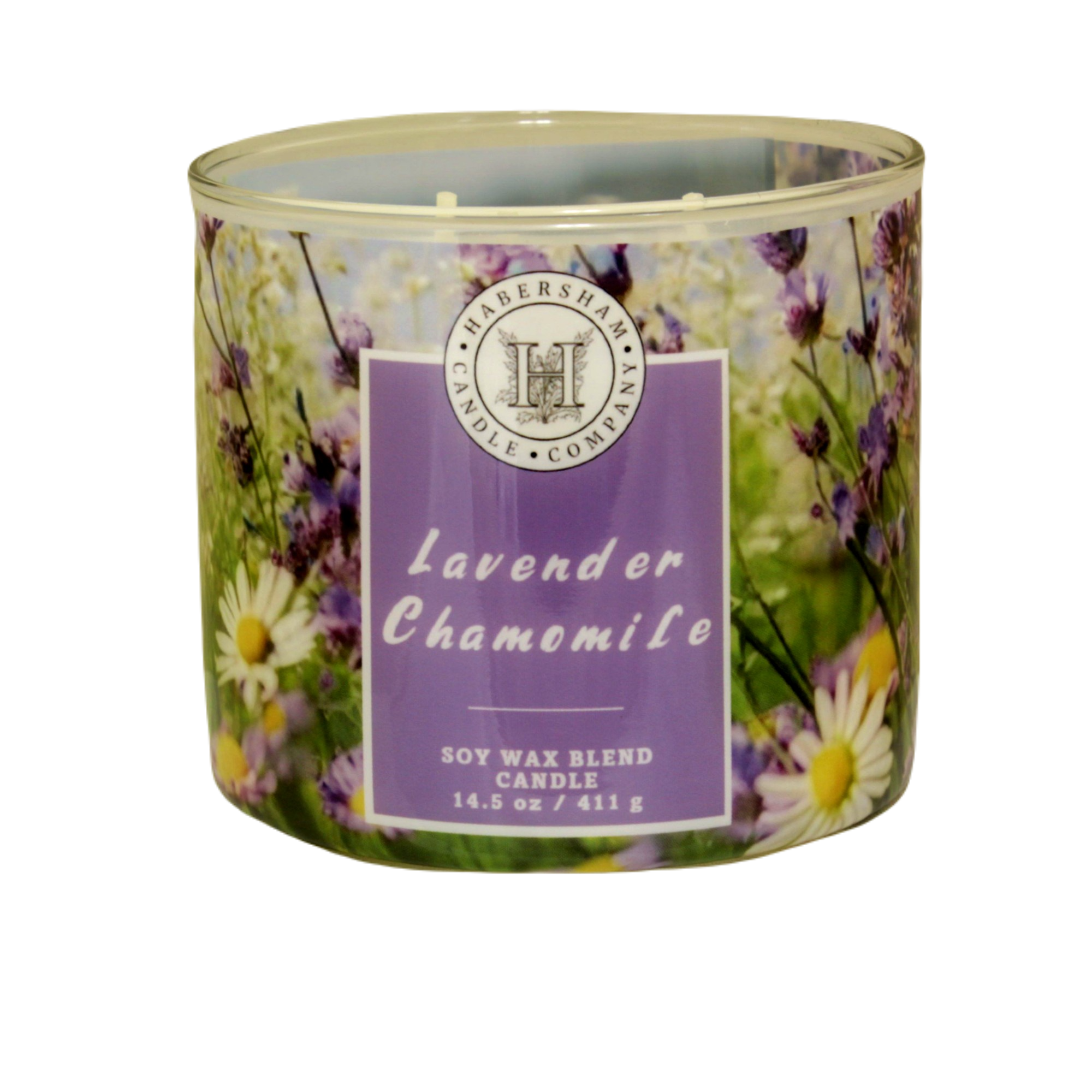 Lavender Chamomile 3 Wick Scented Candle