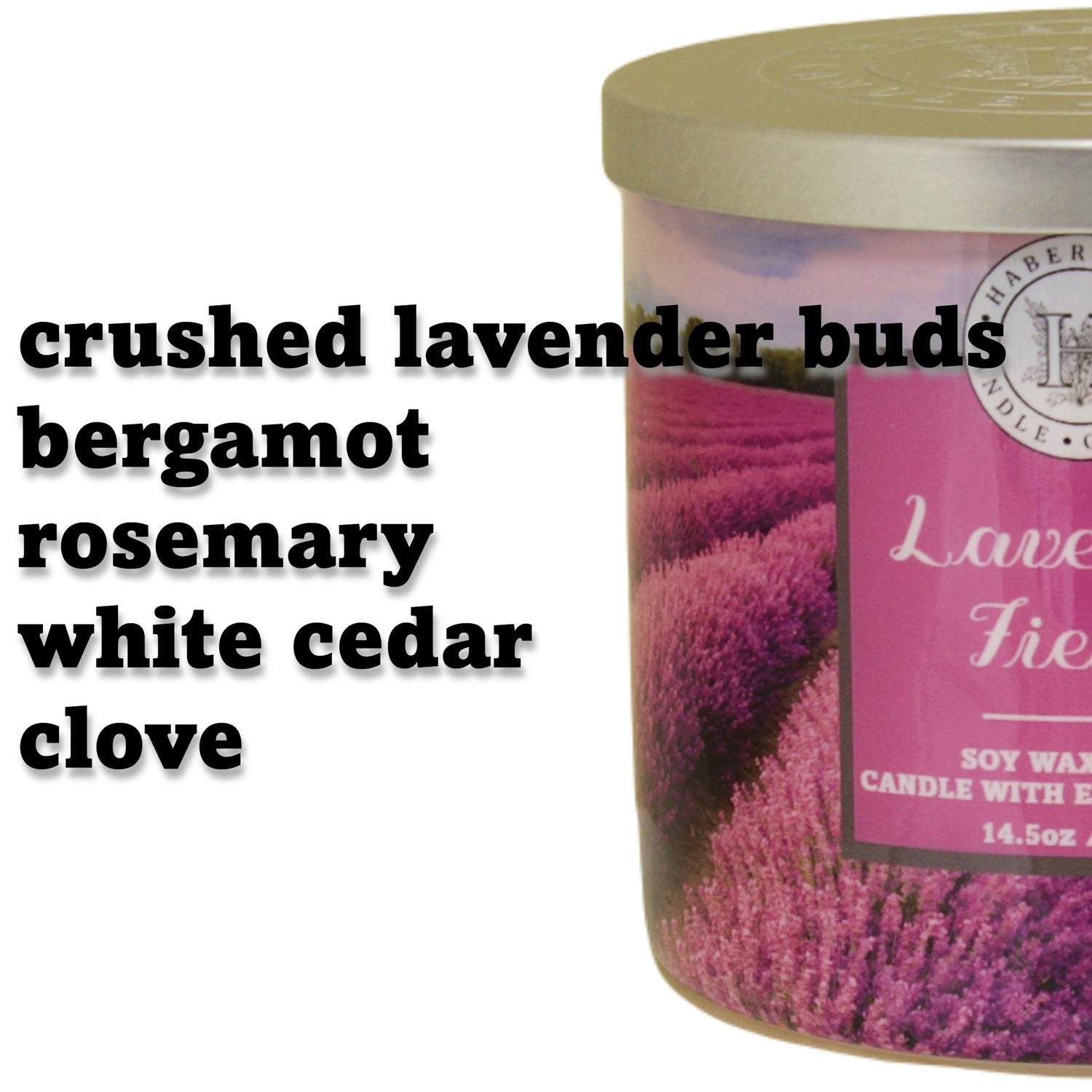 Lavender Fields 3 Wick Scented Candle