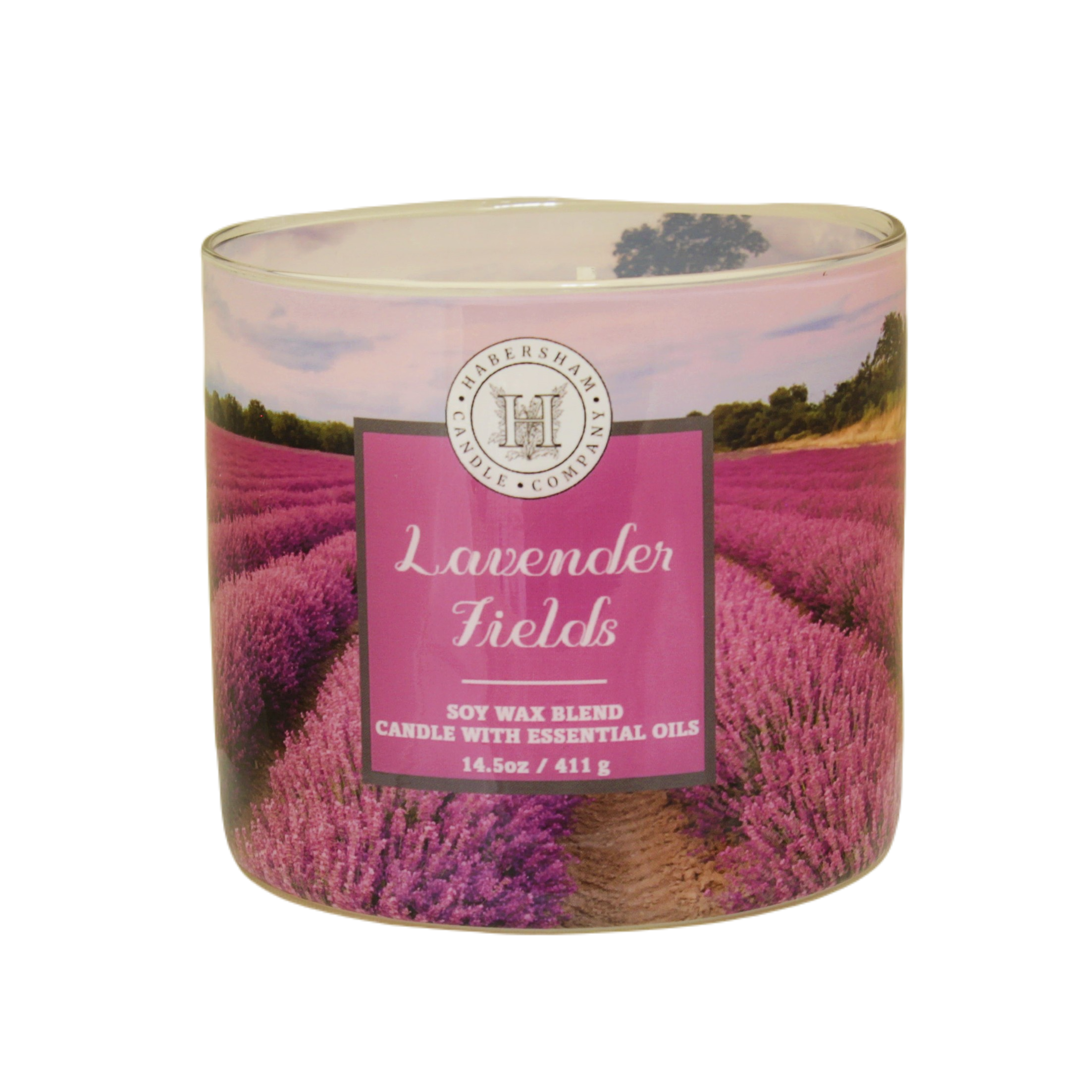 Lavender Fields 3 Wick Scented Candle