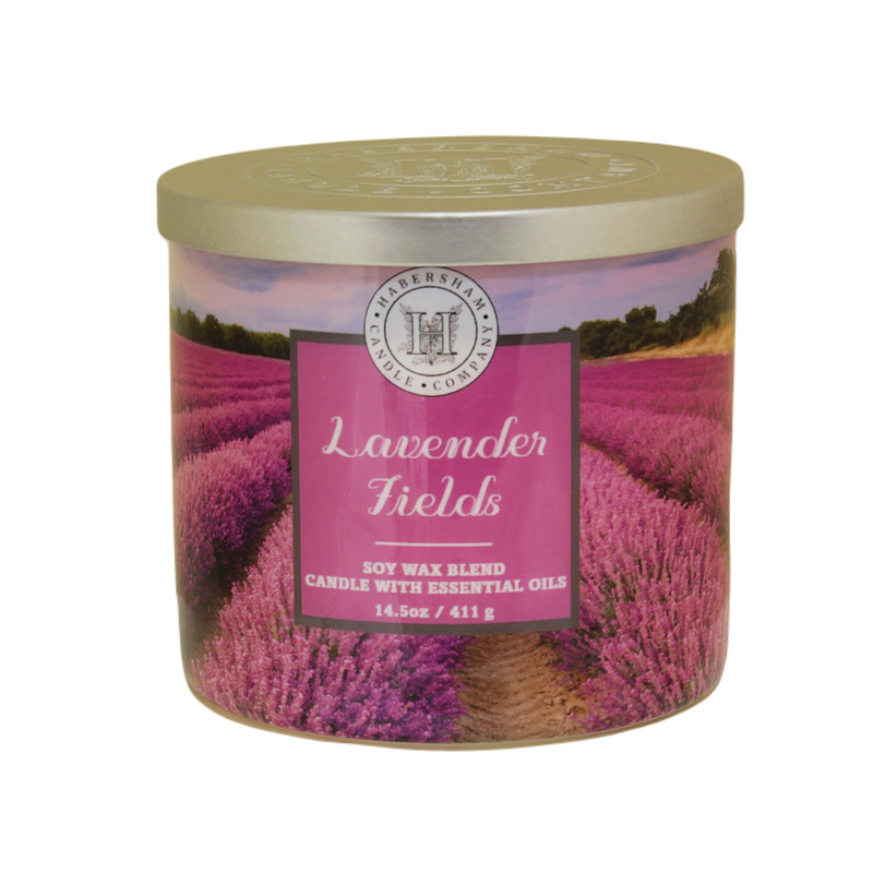 Lavender Fields 3 Wick Scented Candle