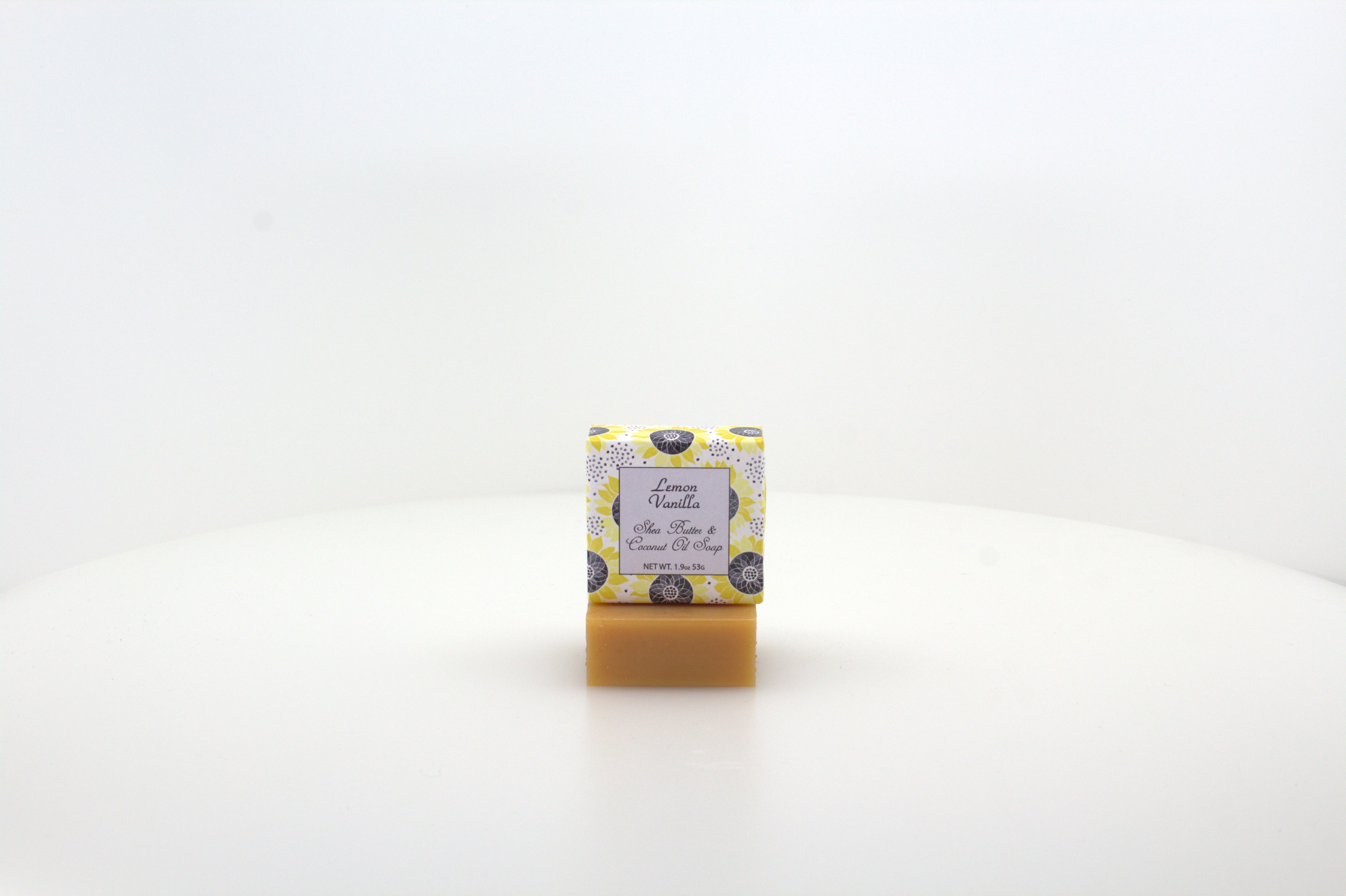 Lemon Vanilla Soap with Shea Butter &amp; Coconut Oil - 1.9 oz. - 12 Pack Individually Wrapped Bars