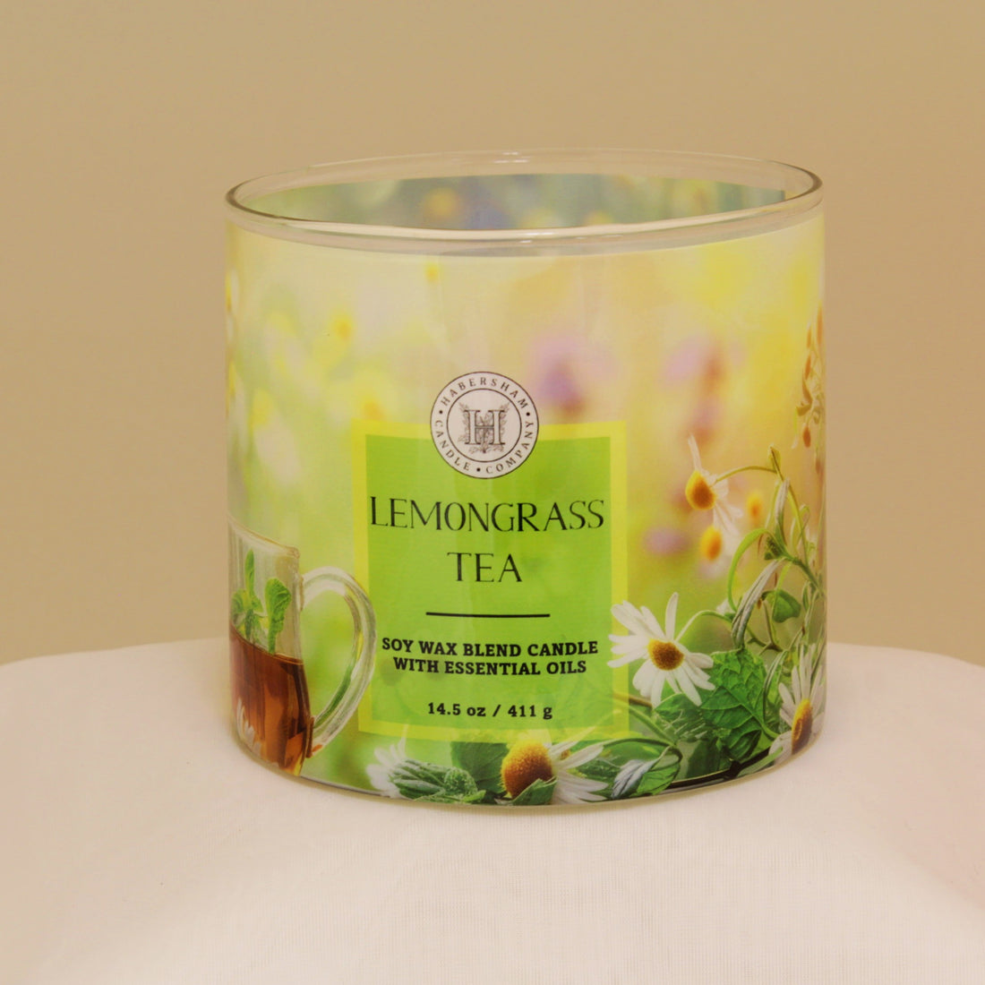 Lemongrass Tea 3 Wick Scented Candle