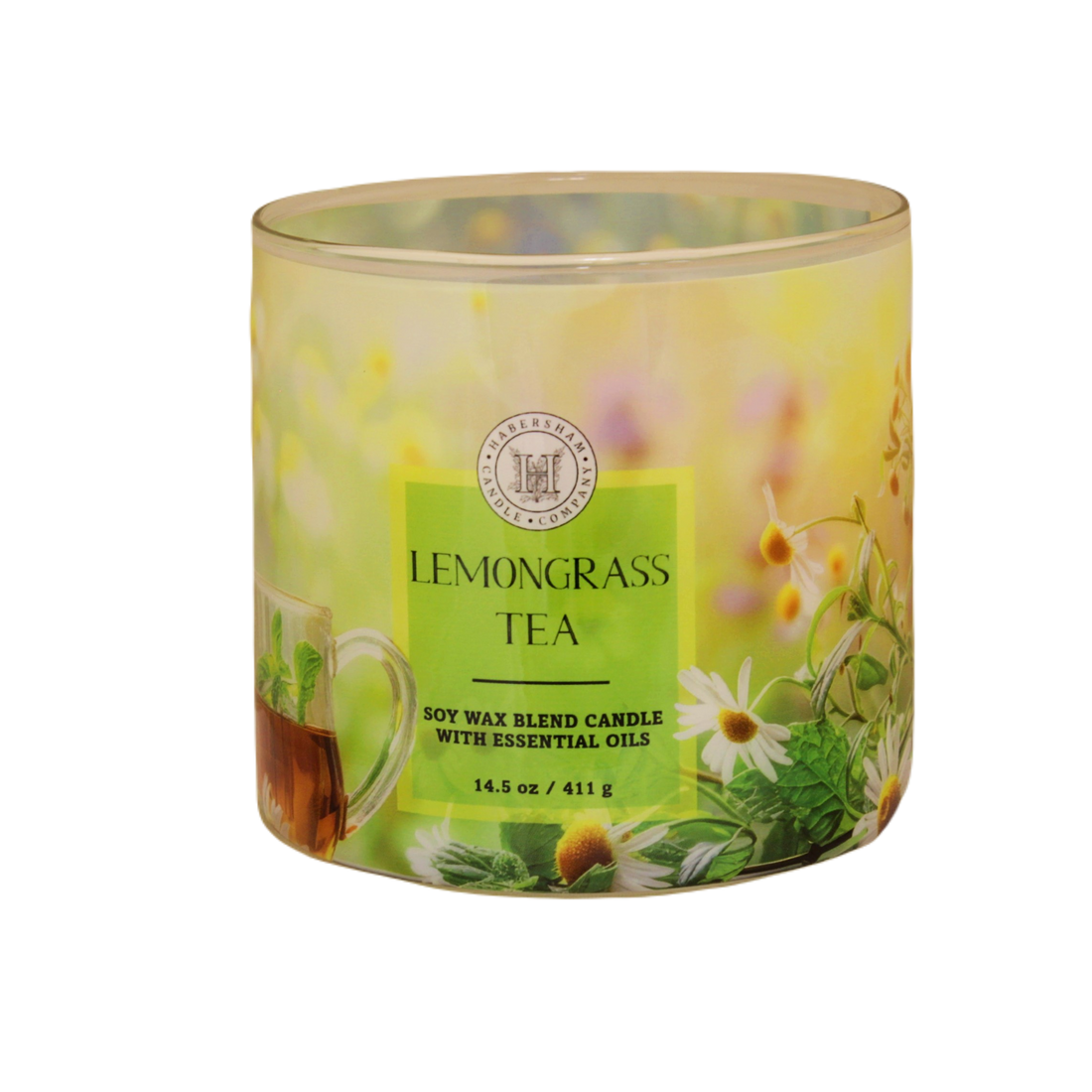 Lemongrass Tea 3 Wick Scented Candle