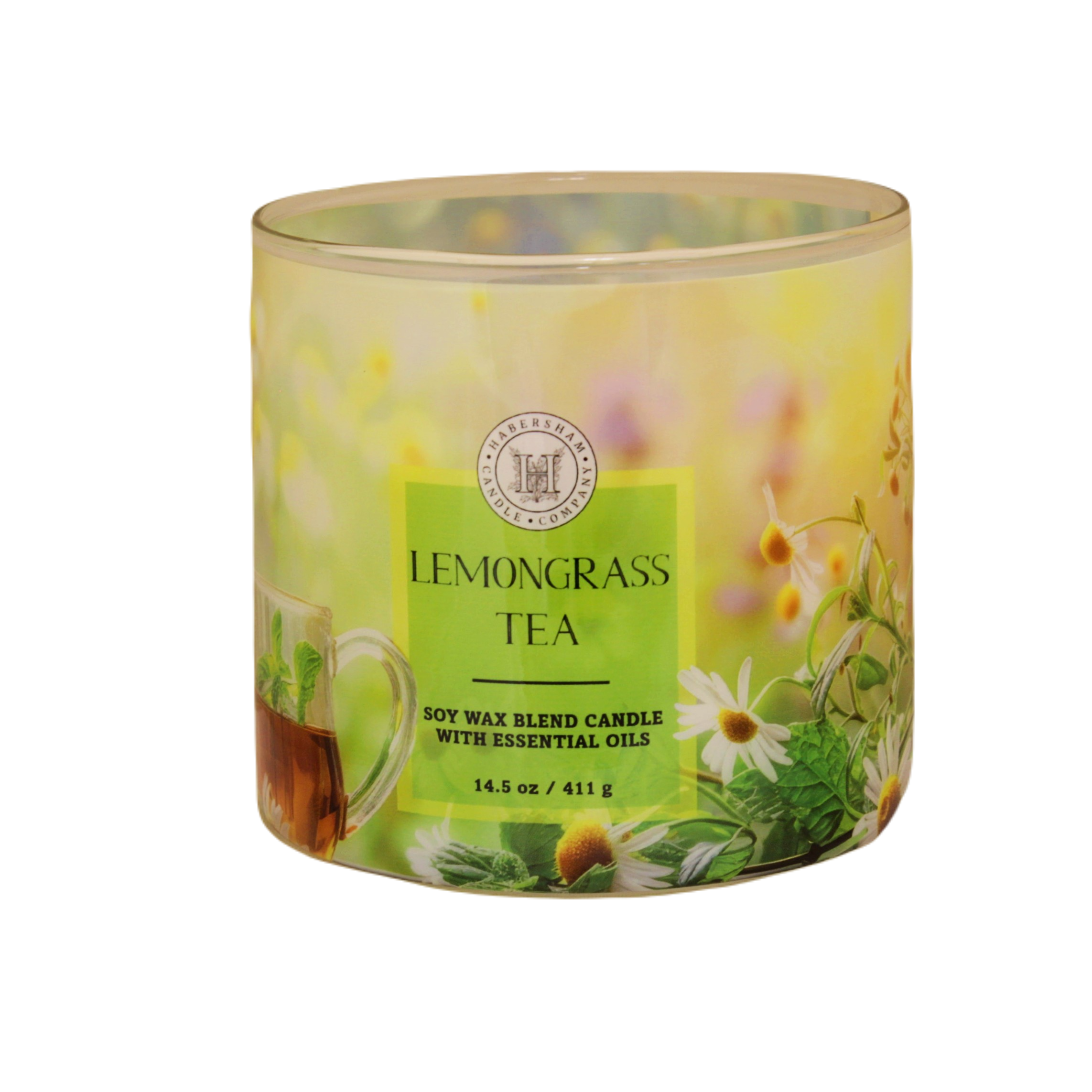 Lemongrass Tea 3 Wick Scented Candle