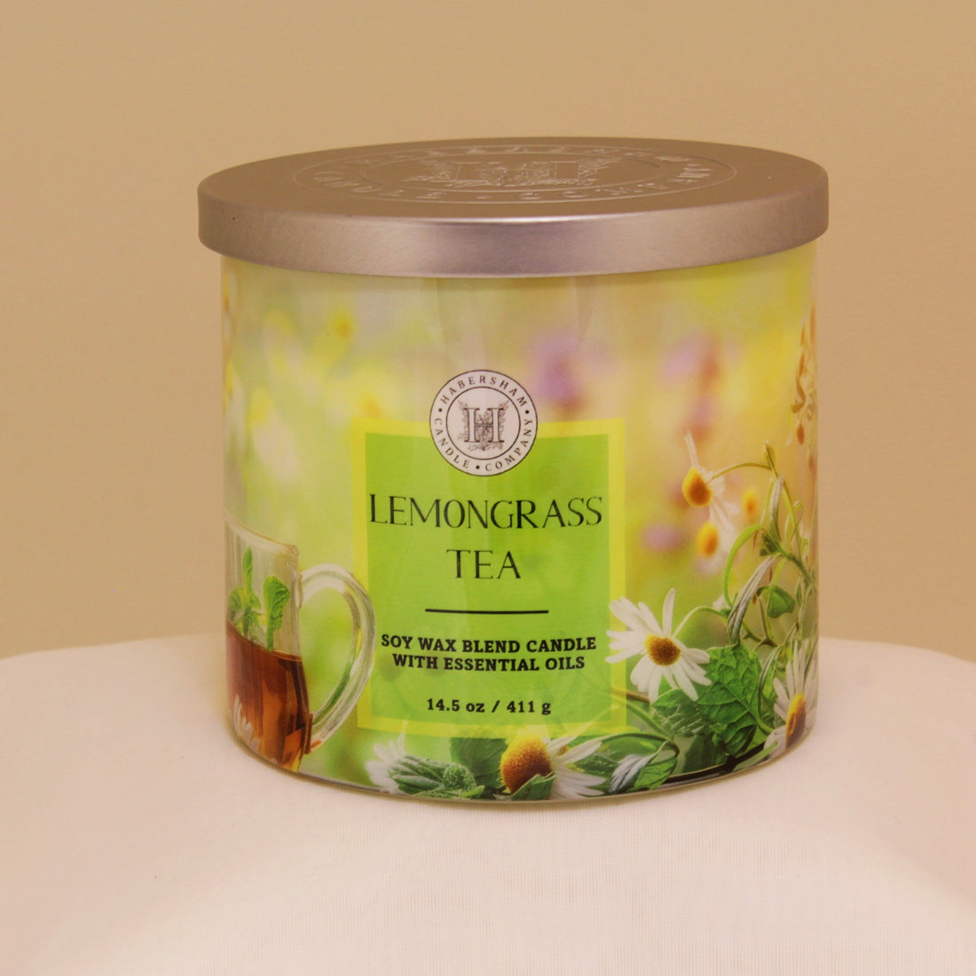 Lemongrass Tea 3 Wick Scented Candle