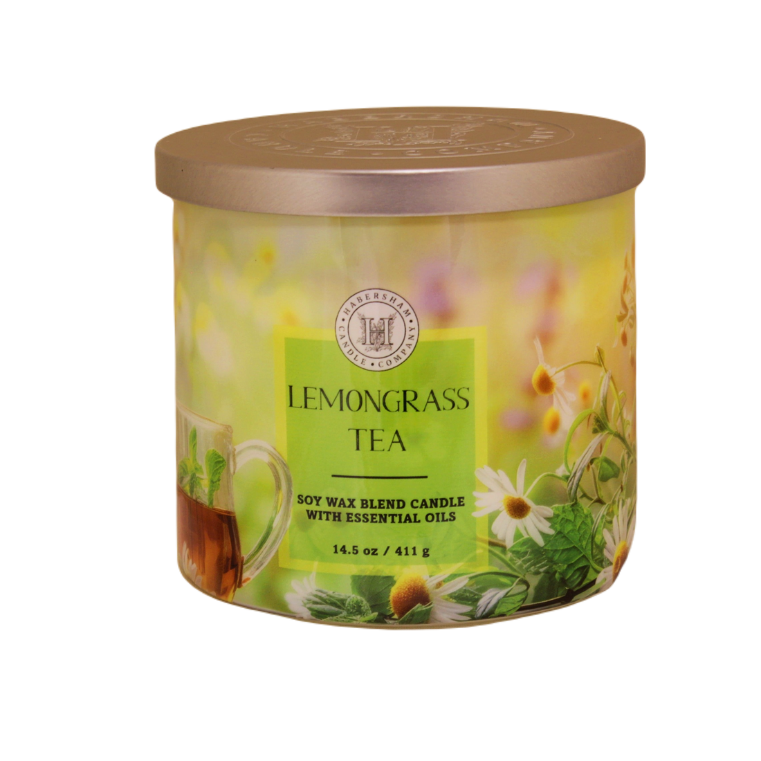 Lemongrass Tea 3 Wick Scented Candle