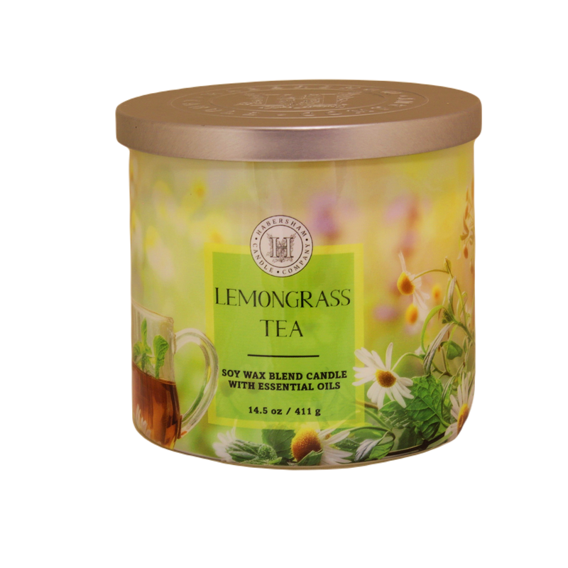 Lemongrass Tea 3 Wick Scented Candle