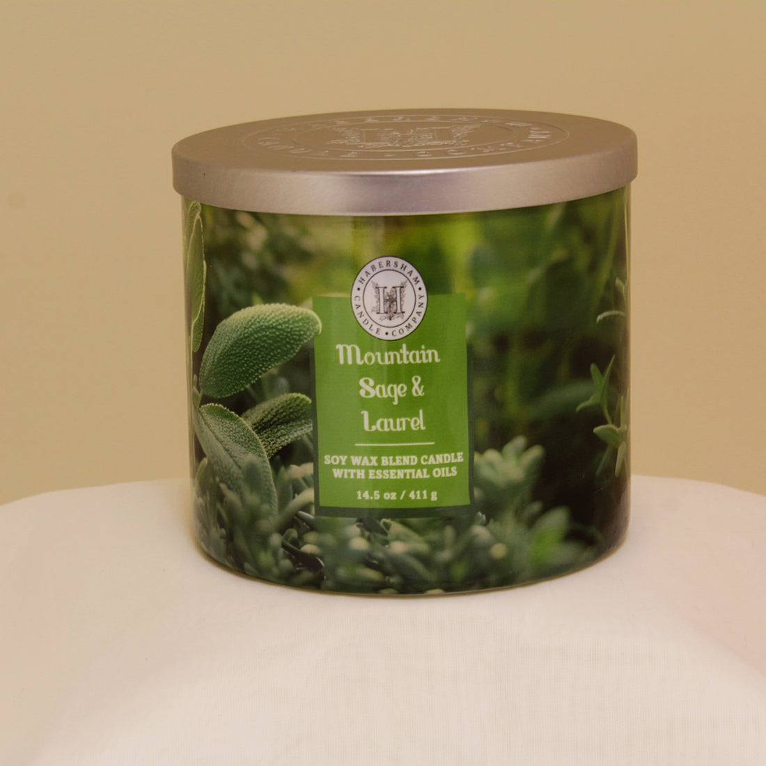 Mountain Sage &amp; Laurel 3 Wick Scented Candle