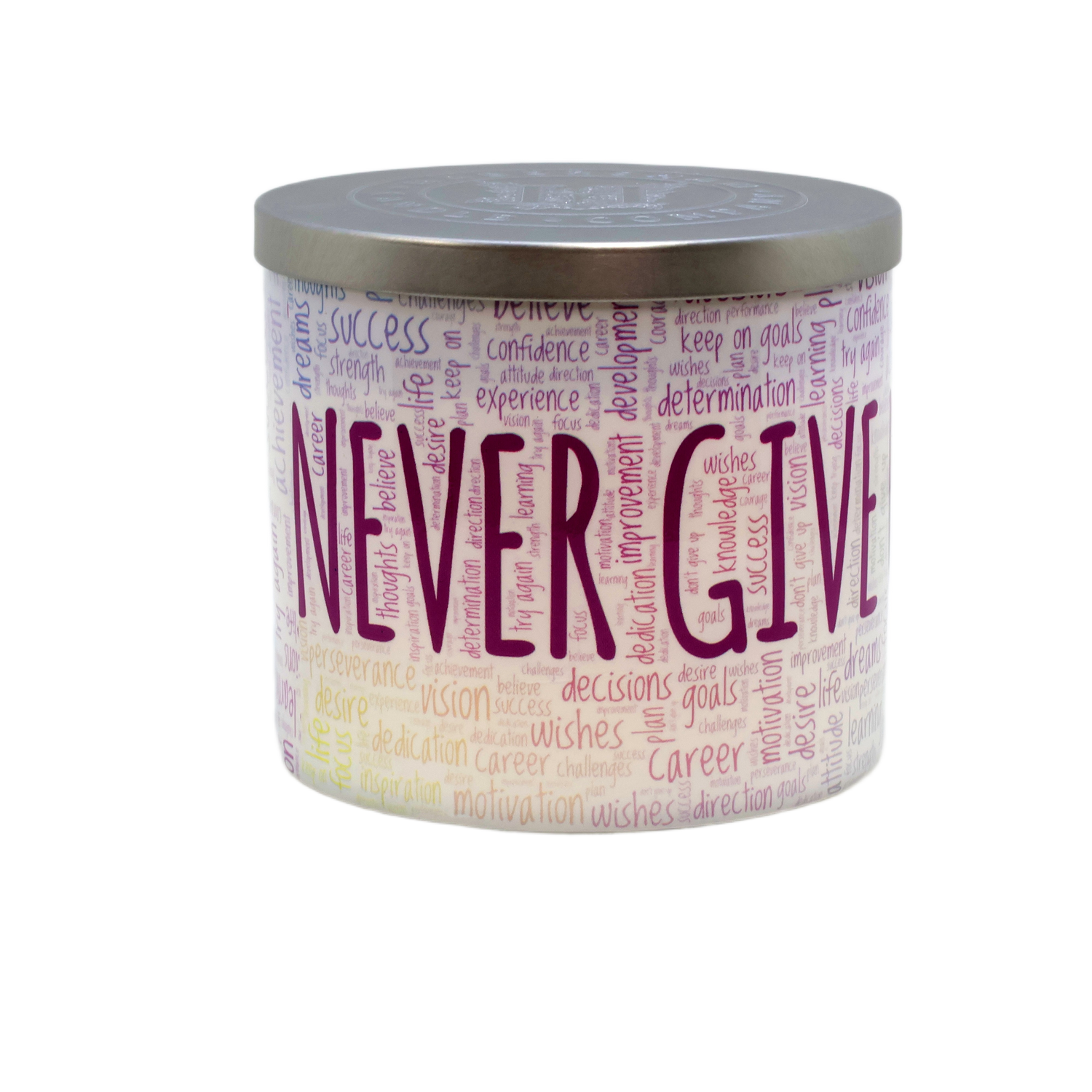 Never Give Up 3 Wick Scented Candle