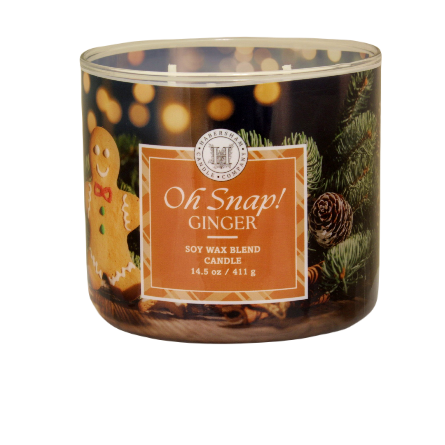 Oh Snap! Ginger 3 Wick Scented Candle