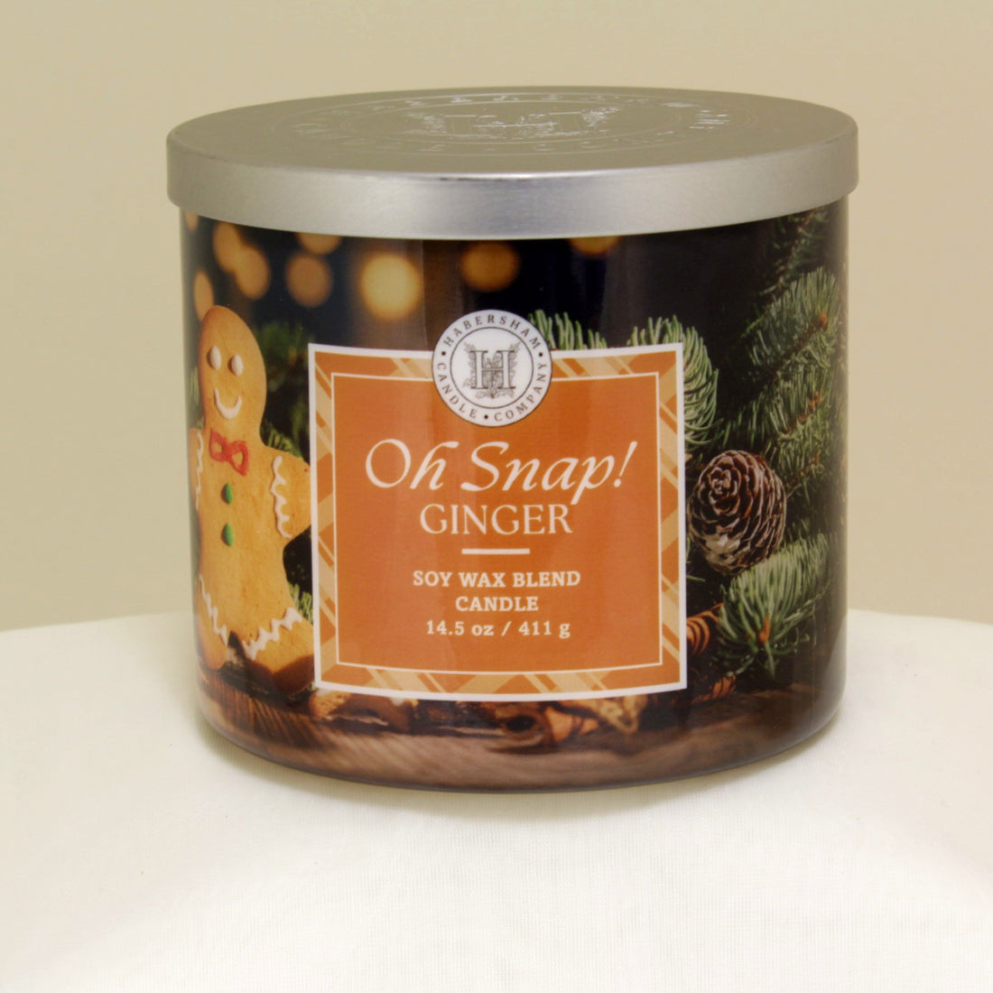 Oh Snap! Ginger 3 Wick Scented Candle