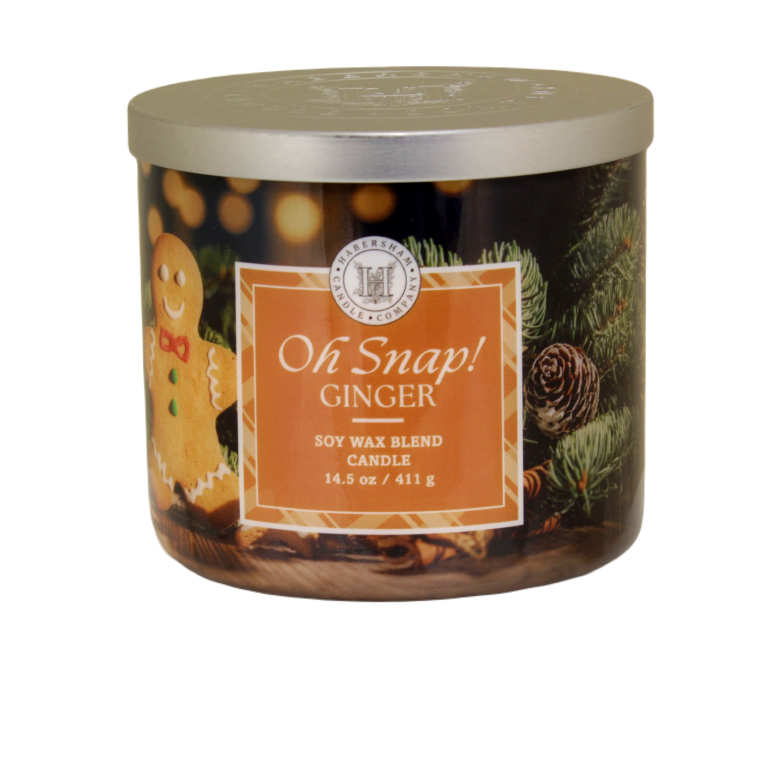 Oh Snap! Ginger 3 Wick Scented Candle