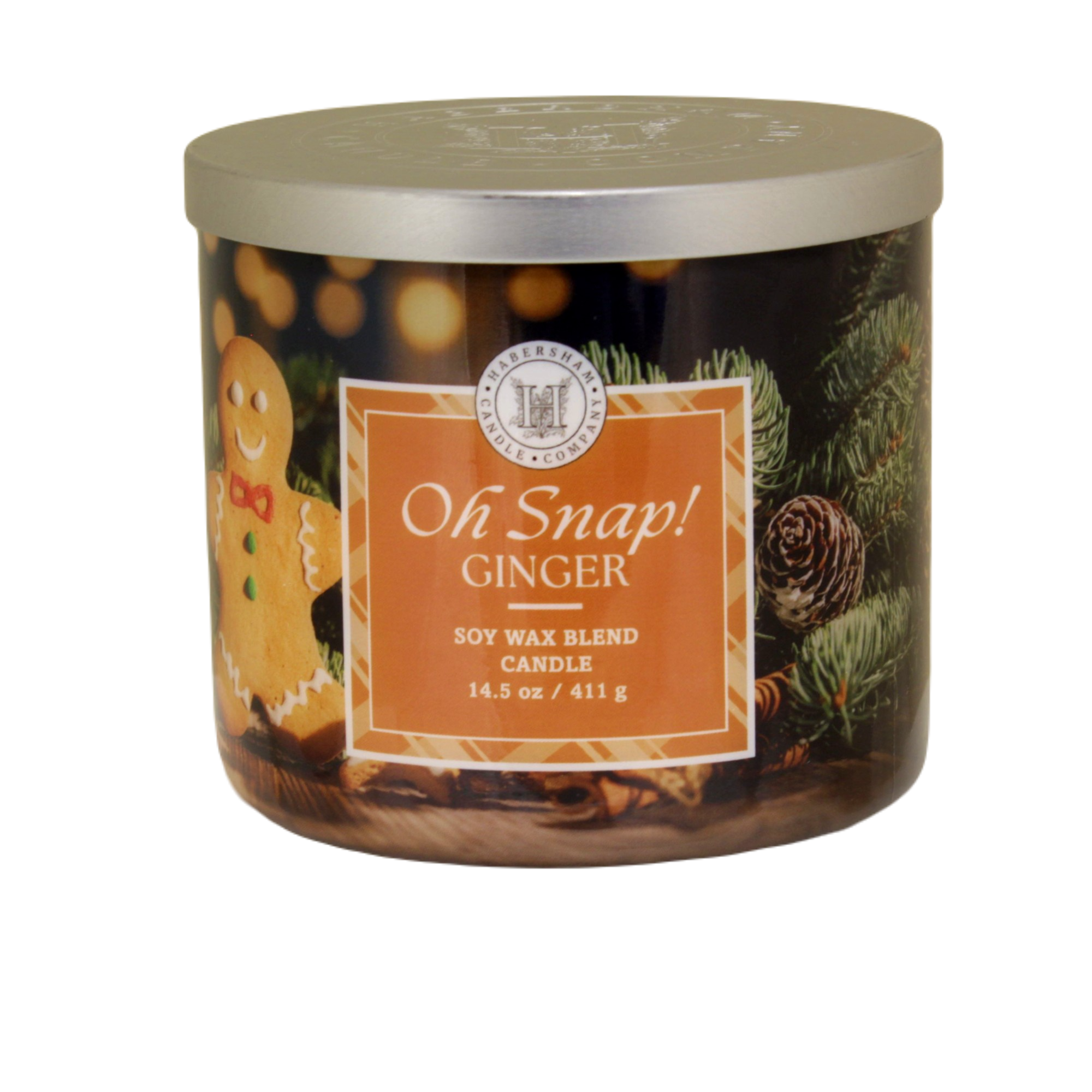 Oh Snap! Ginger 3 Wick Scented Candle