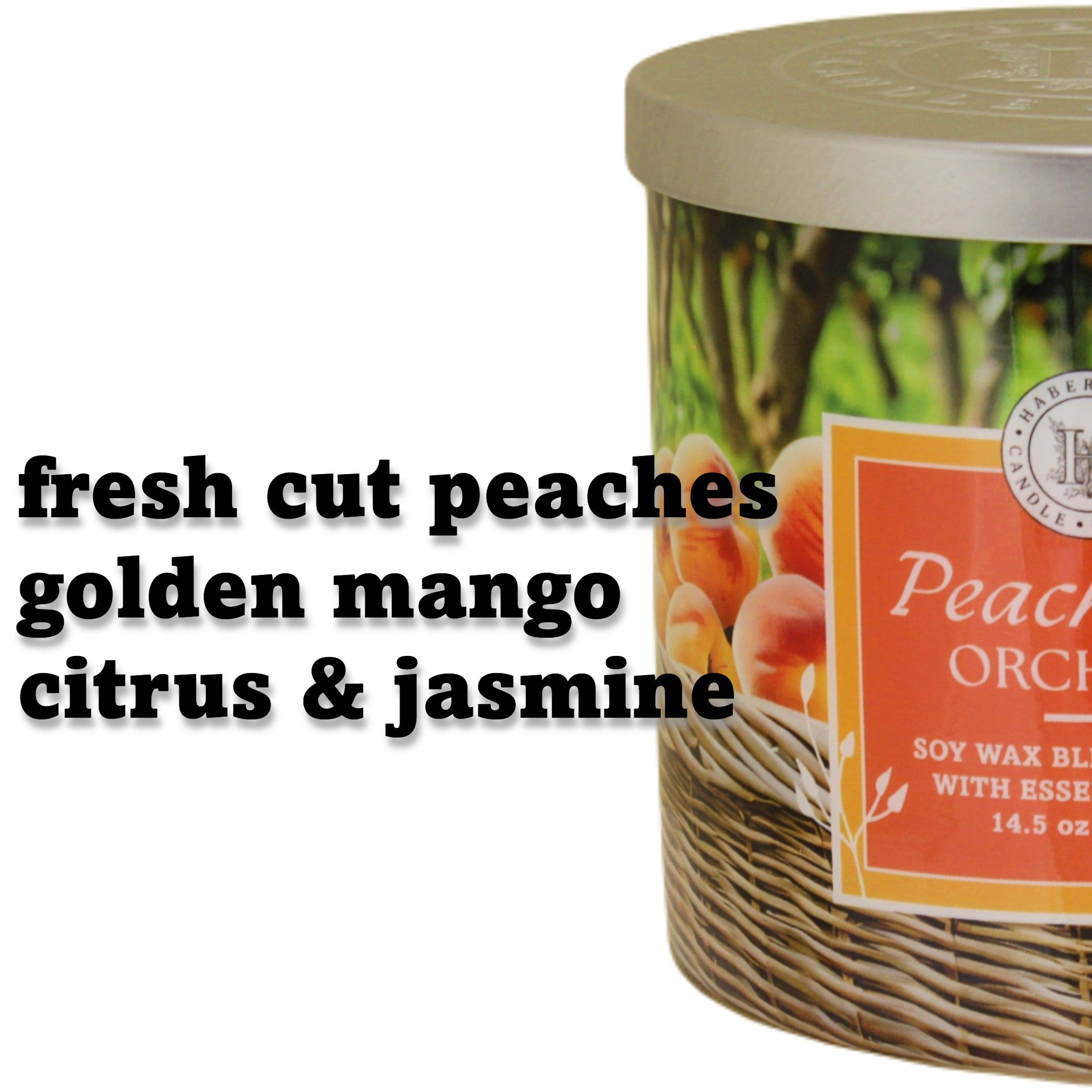 Peach Tree Orchard 3 Wick Scented Candle