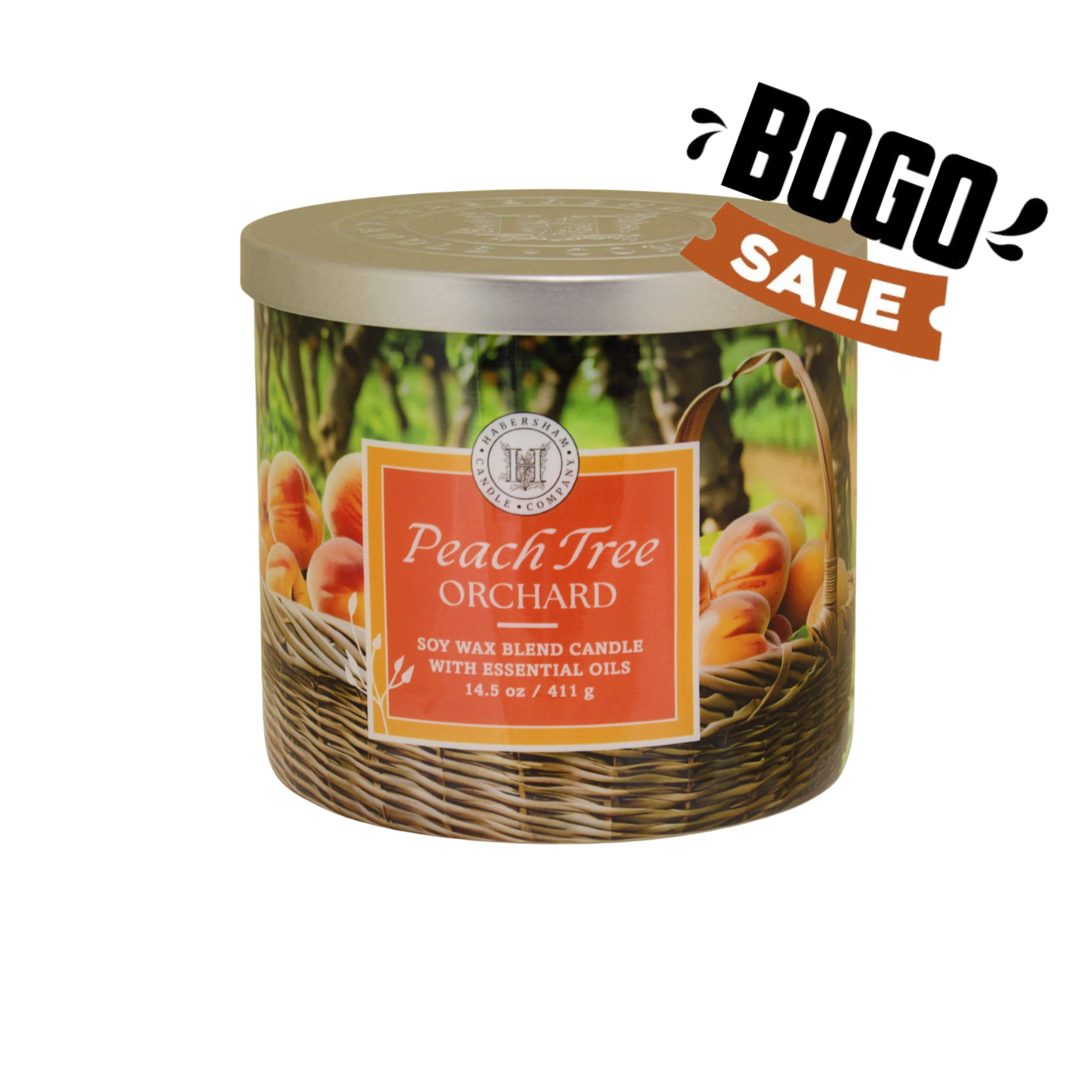 Peach Tree Orchard 3 Wick Scented Candle