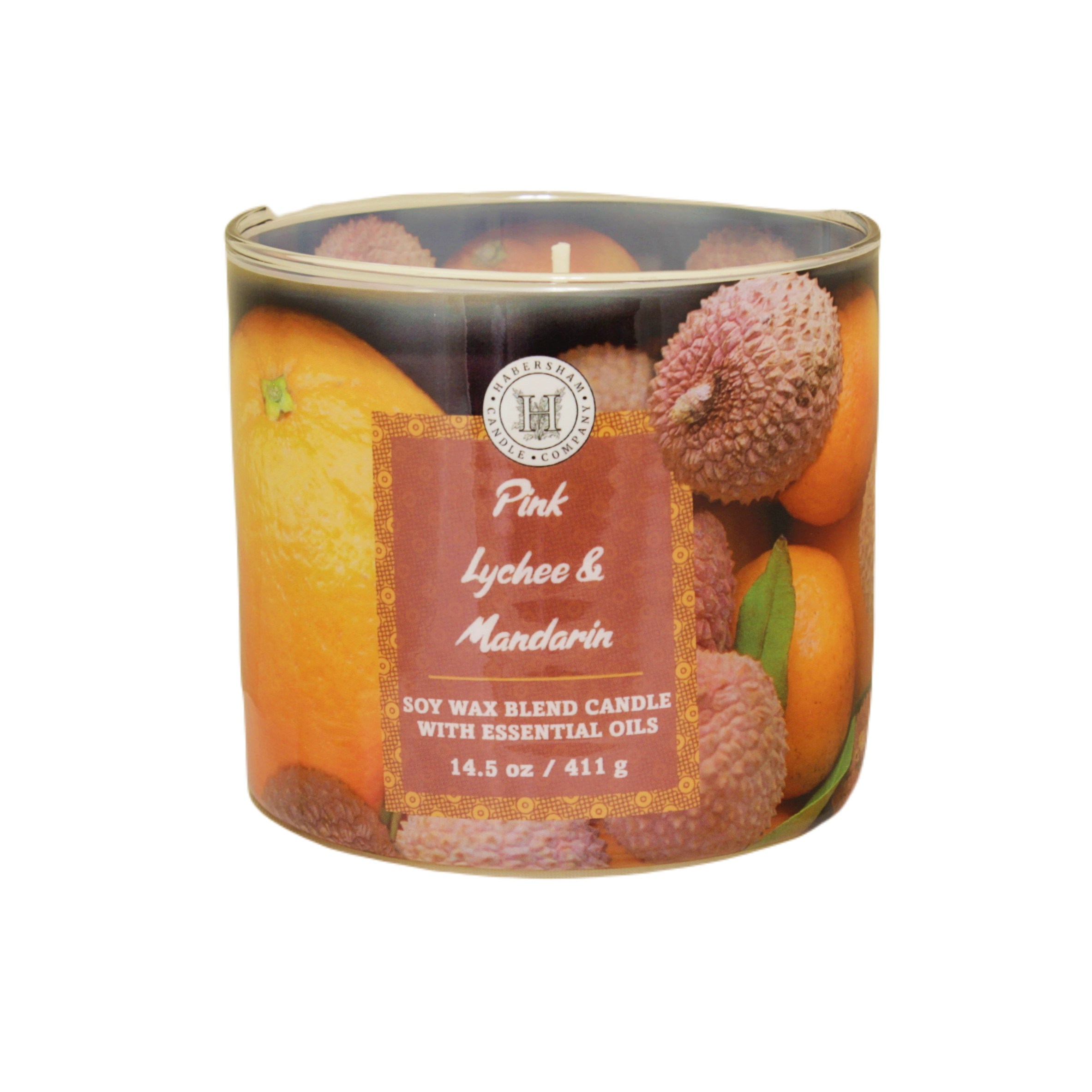 Pink Lychee &amp; Mandarin 3 Wick Scented Candle