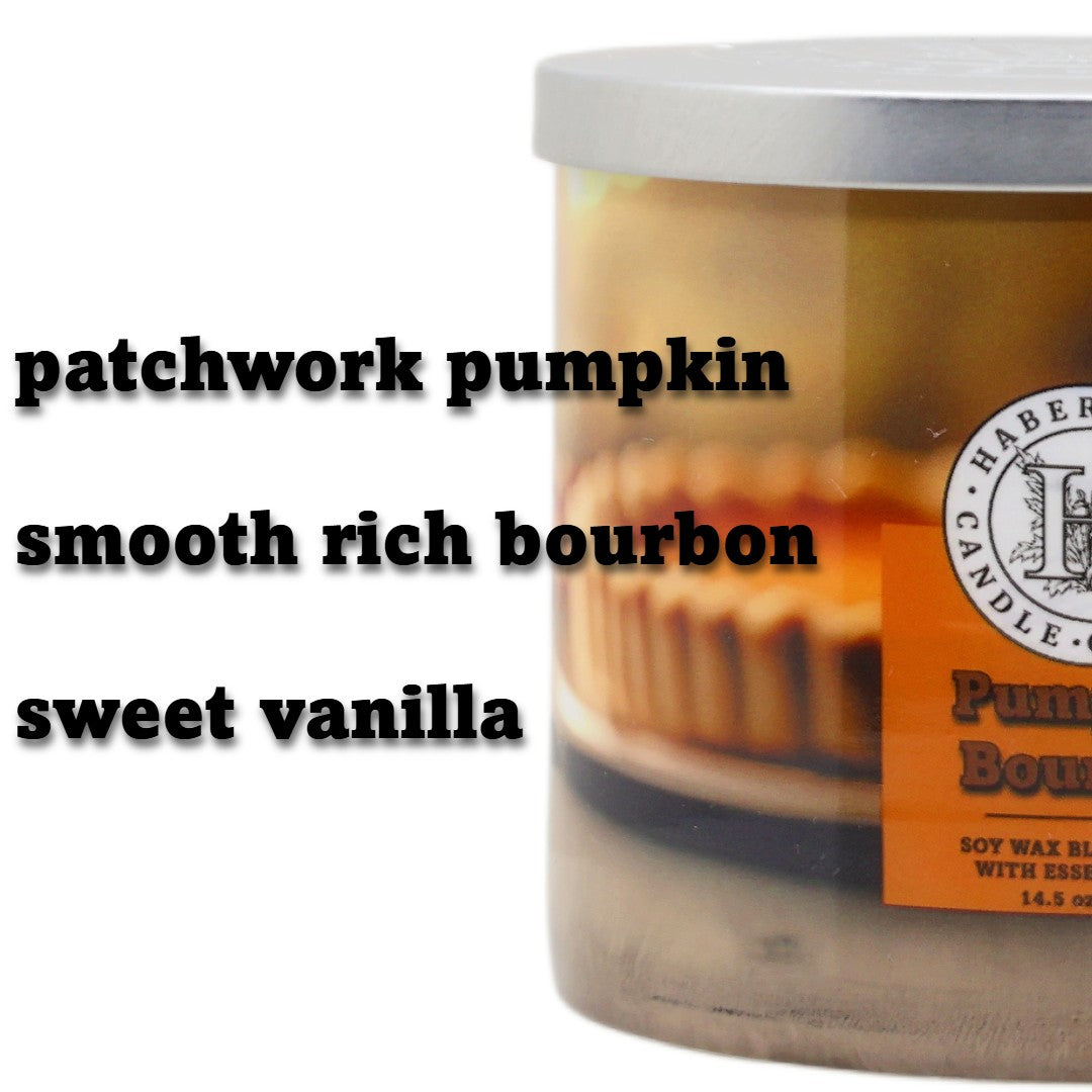 Pumpkin Bourbon 3 Wick Scented Candle