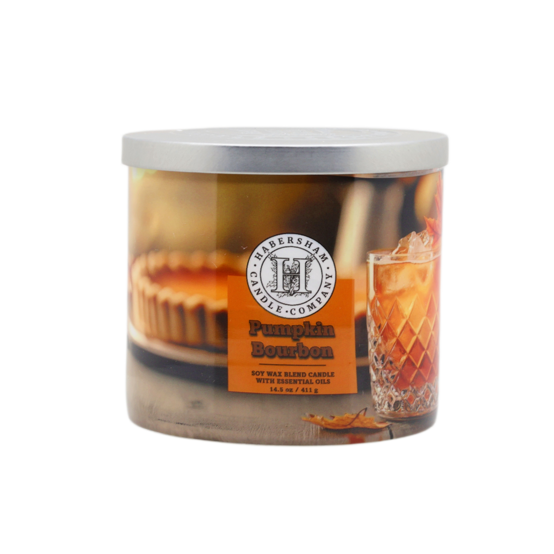 Pumpkin Bourbon 3 Wick Scented Candle