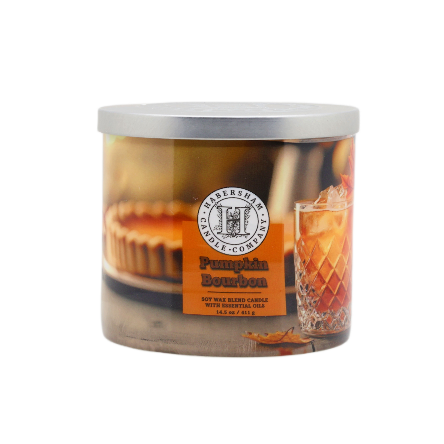 Pumpkin Bourbon 3 Wick Scented Candle