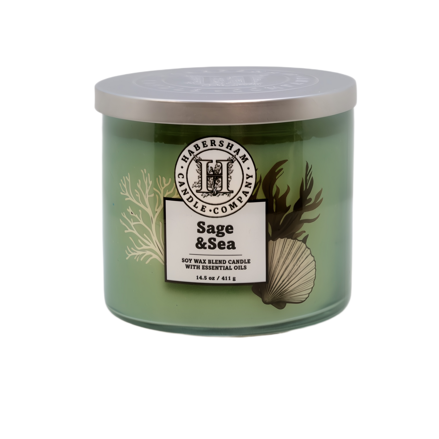 Sage &amp; Sea 3 Wick Scented Candle