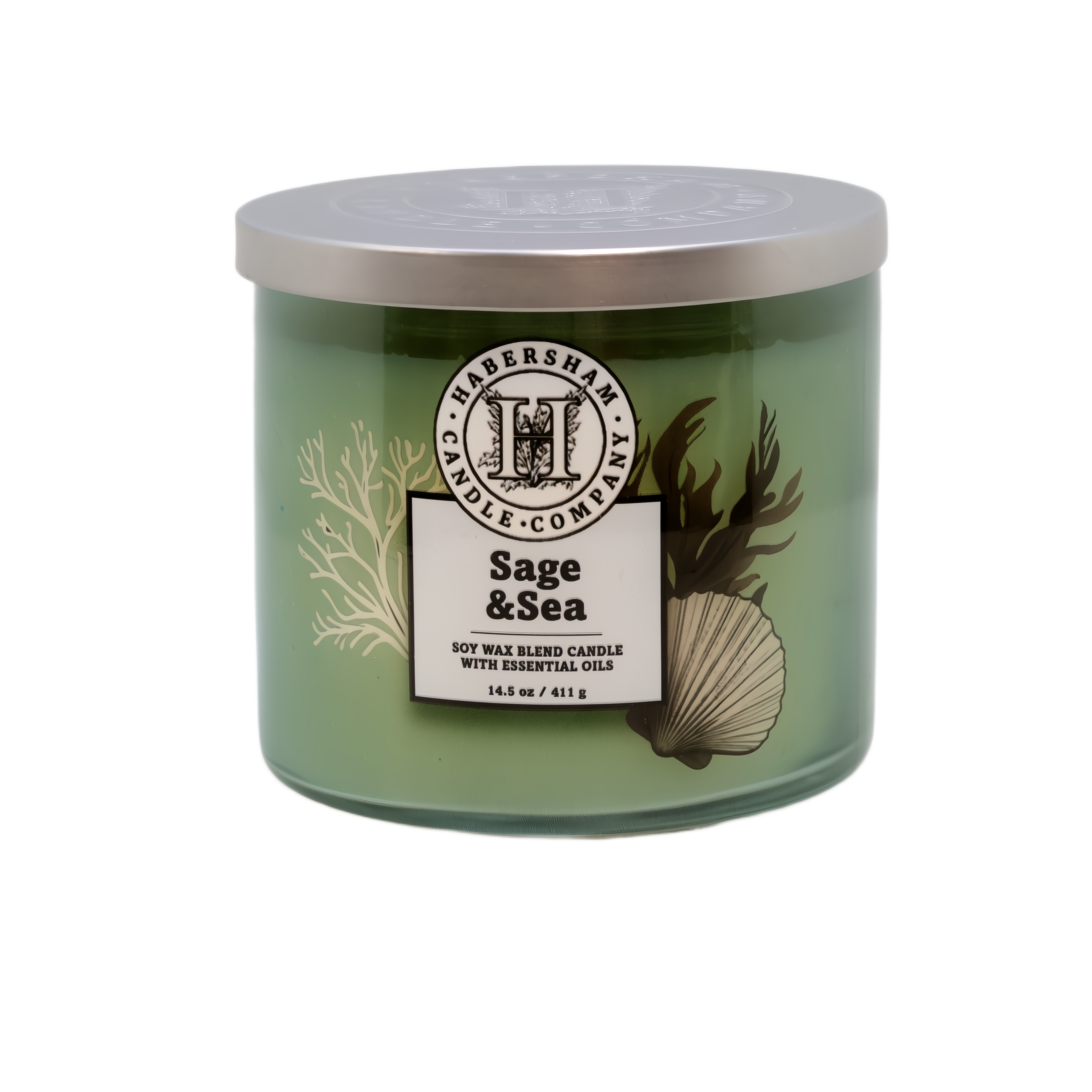 Sage &amp; Sea 3 Wick Scented Candle