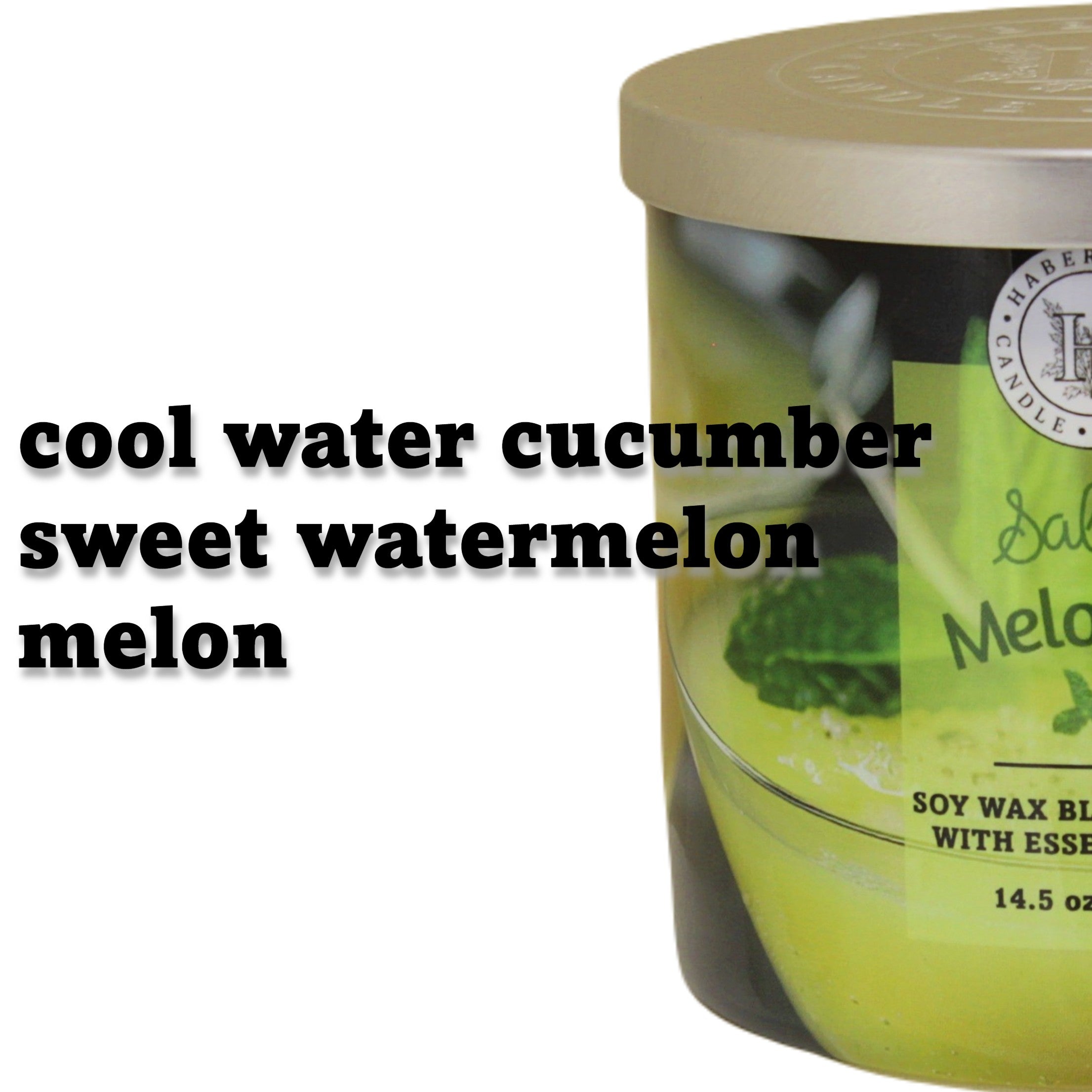 Salted Melontini 3 Wick Scented Candle