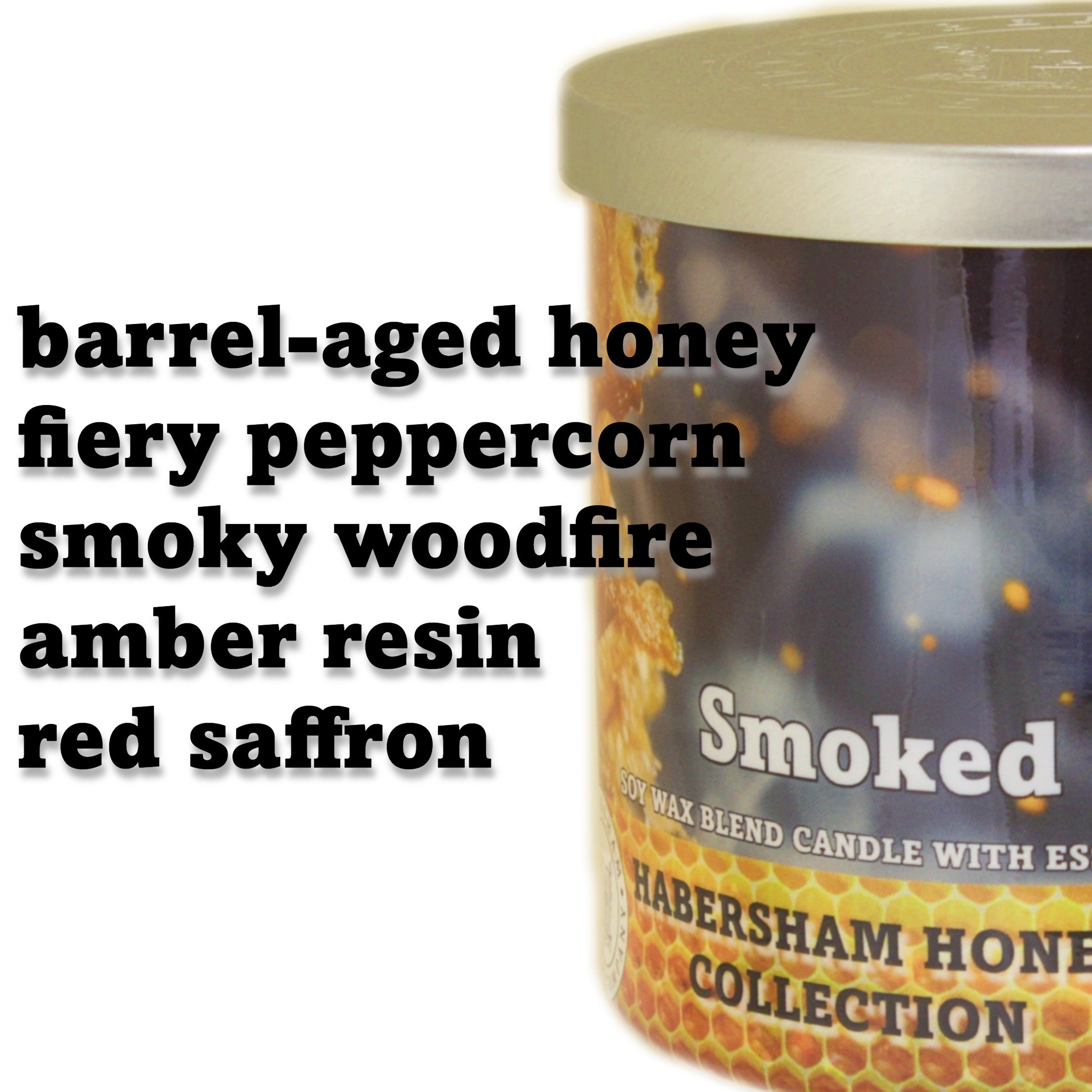 Smoked Honey 3 Wick Scented Candle