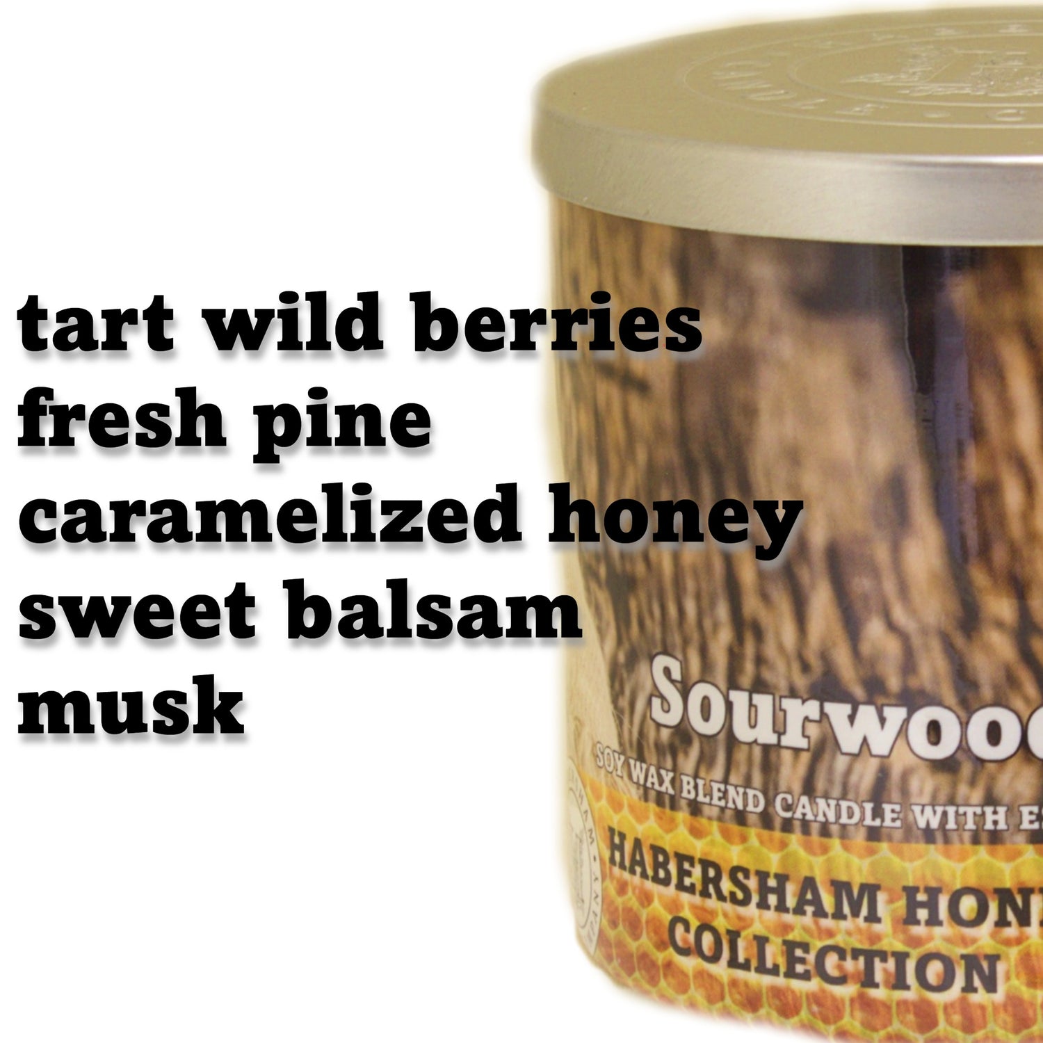 Sourwood Honey 3 Wick Scented Candle