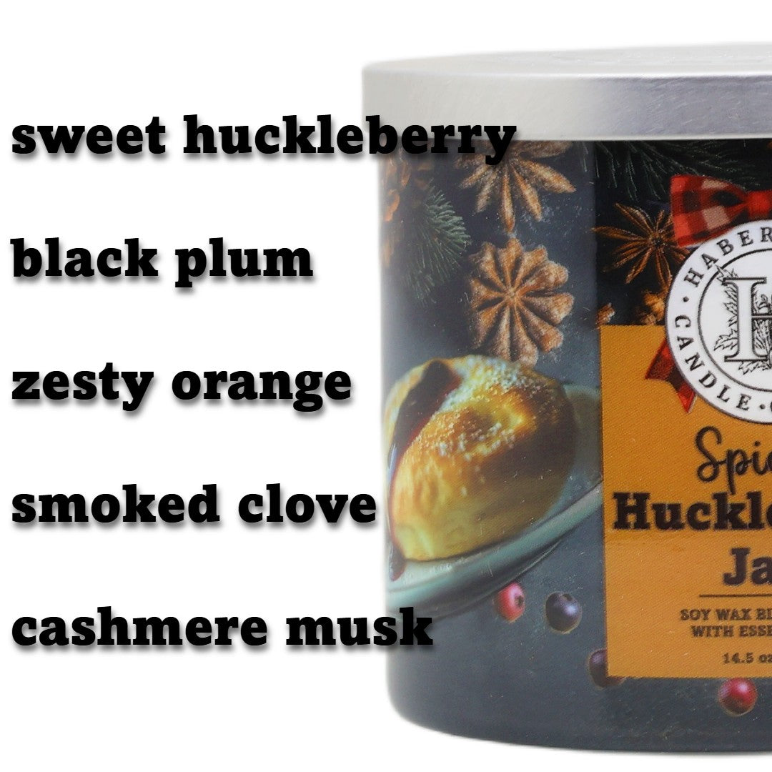 Spiced Huckleberry Jam 3 Wick Scented Candle