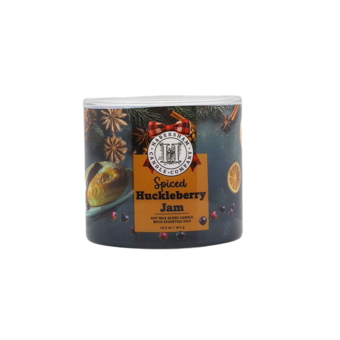 Spiced Huckleberry Jam 3 Wick Scented Candle