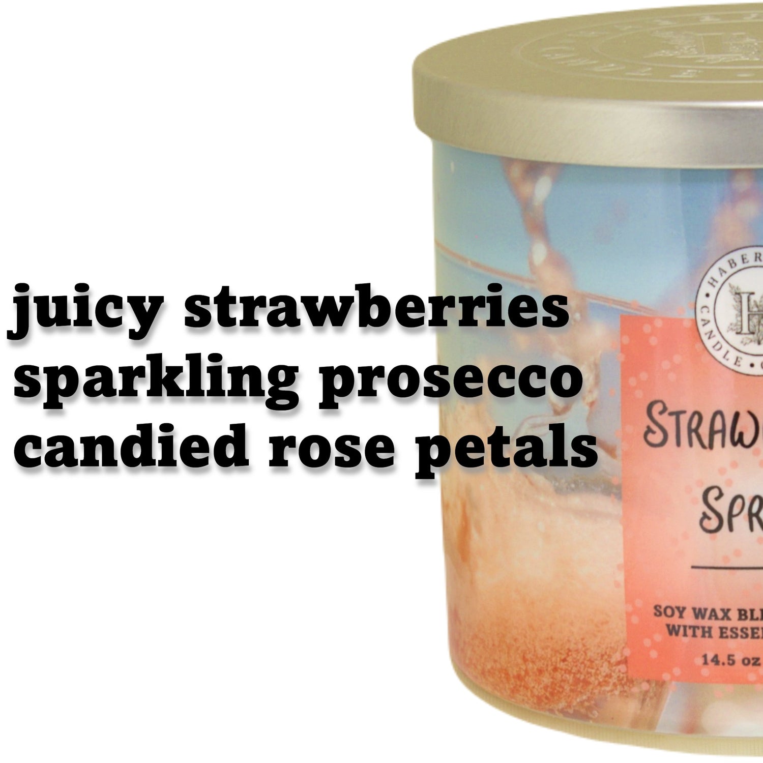 Strawberry Spritz 3 Wick Scented Candle