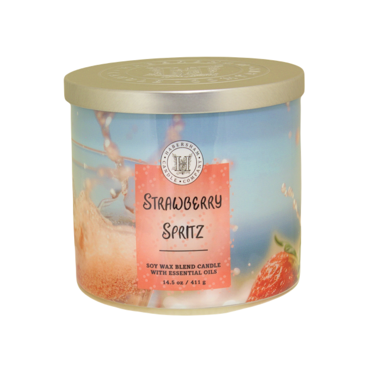 Strawberry Spritz 3 Wick Scented Candle