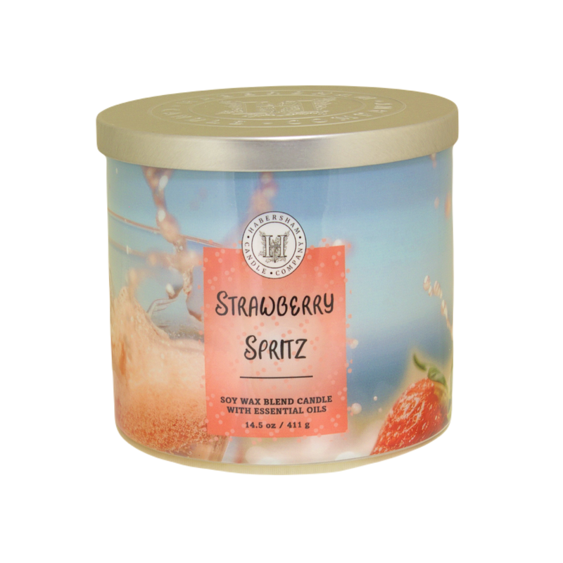 Strawberry Spritz 3 Wick Scented Candle