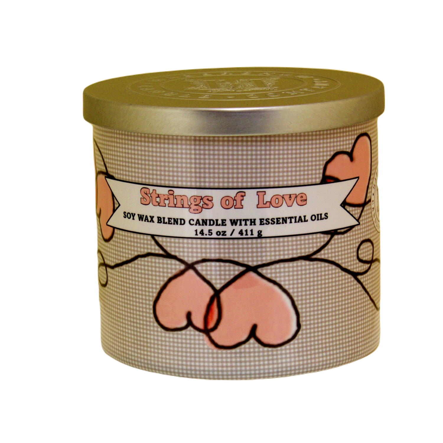 Strings of Love 3 Wick Scented Candle