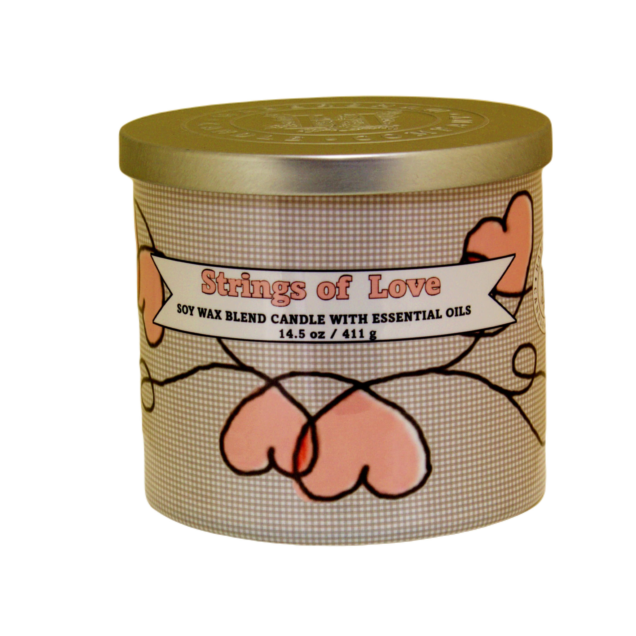 Strings of Love 3 Wick Scented Candle