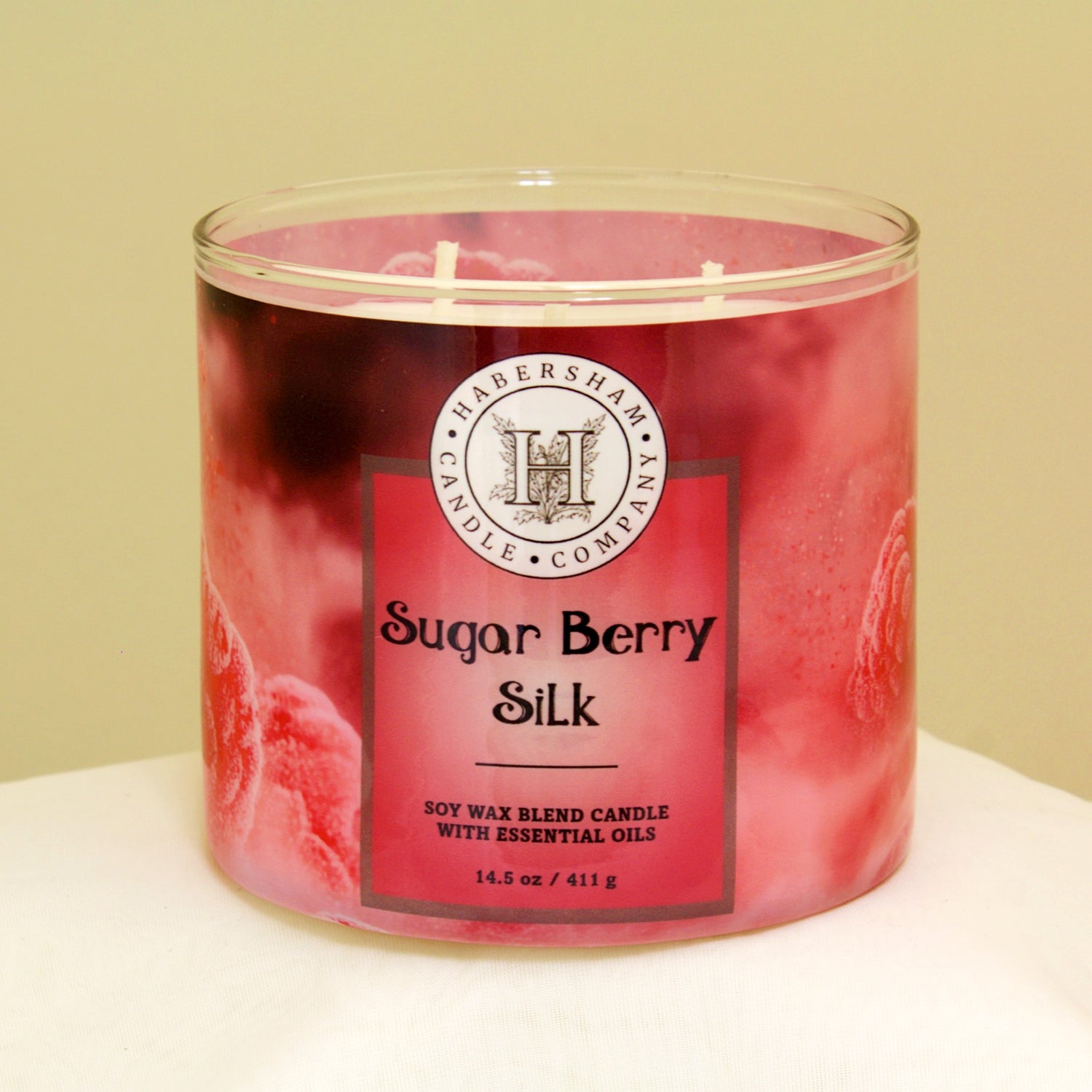 Sugar Berry Silk 3 Wick Scented Candle