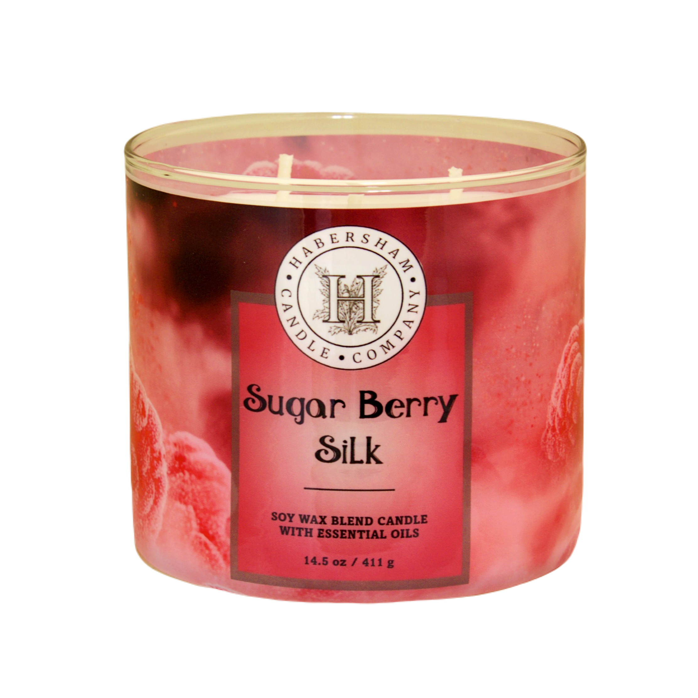 Sugar Berry Silk 3 Wick Scented Candle