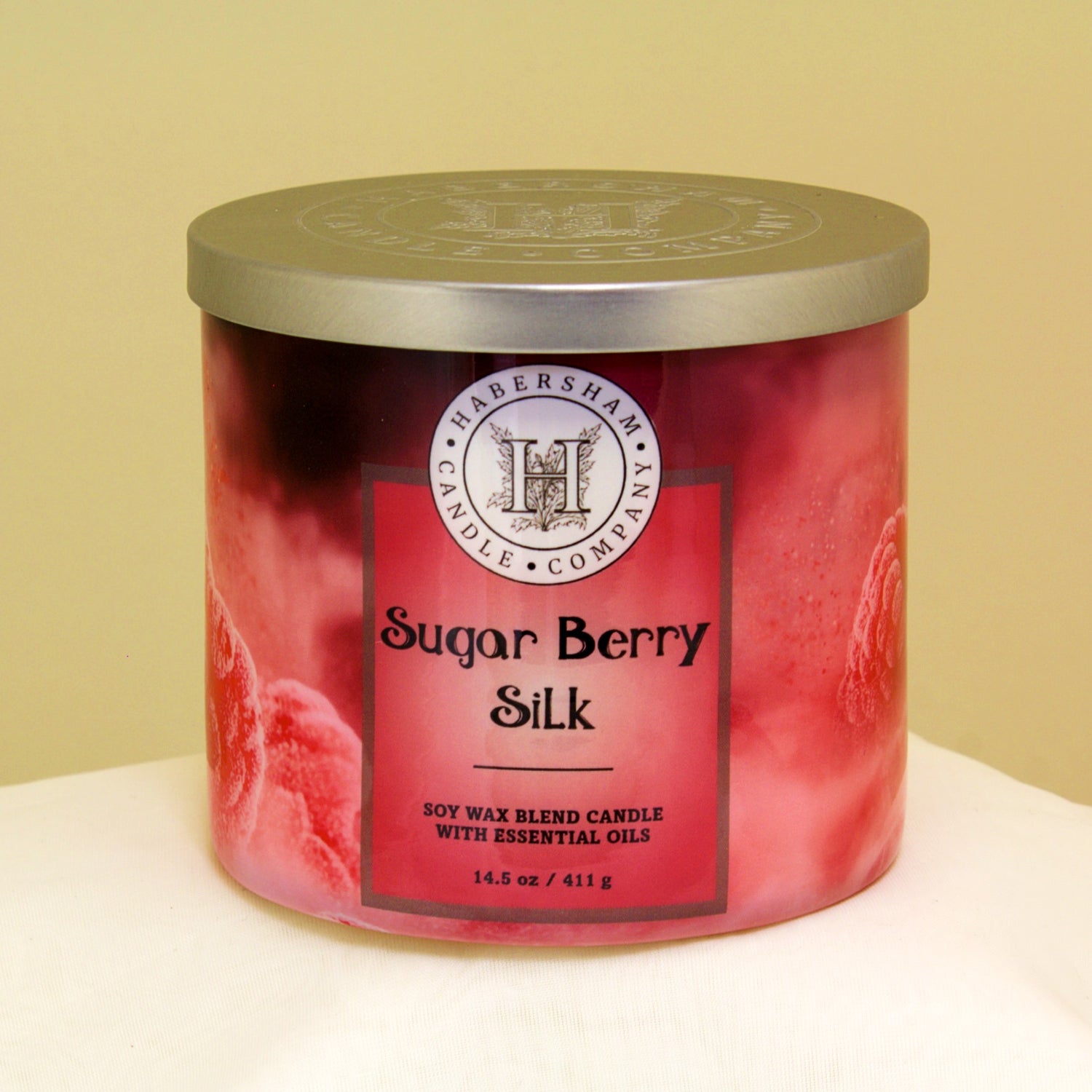 Sugar Berry Silk 3 Wick Scented Candle