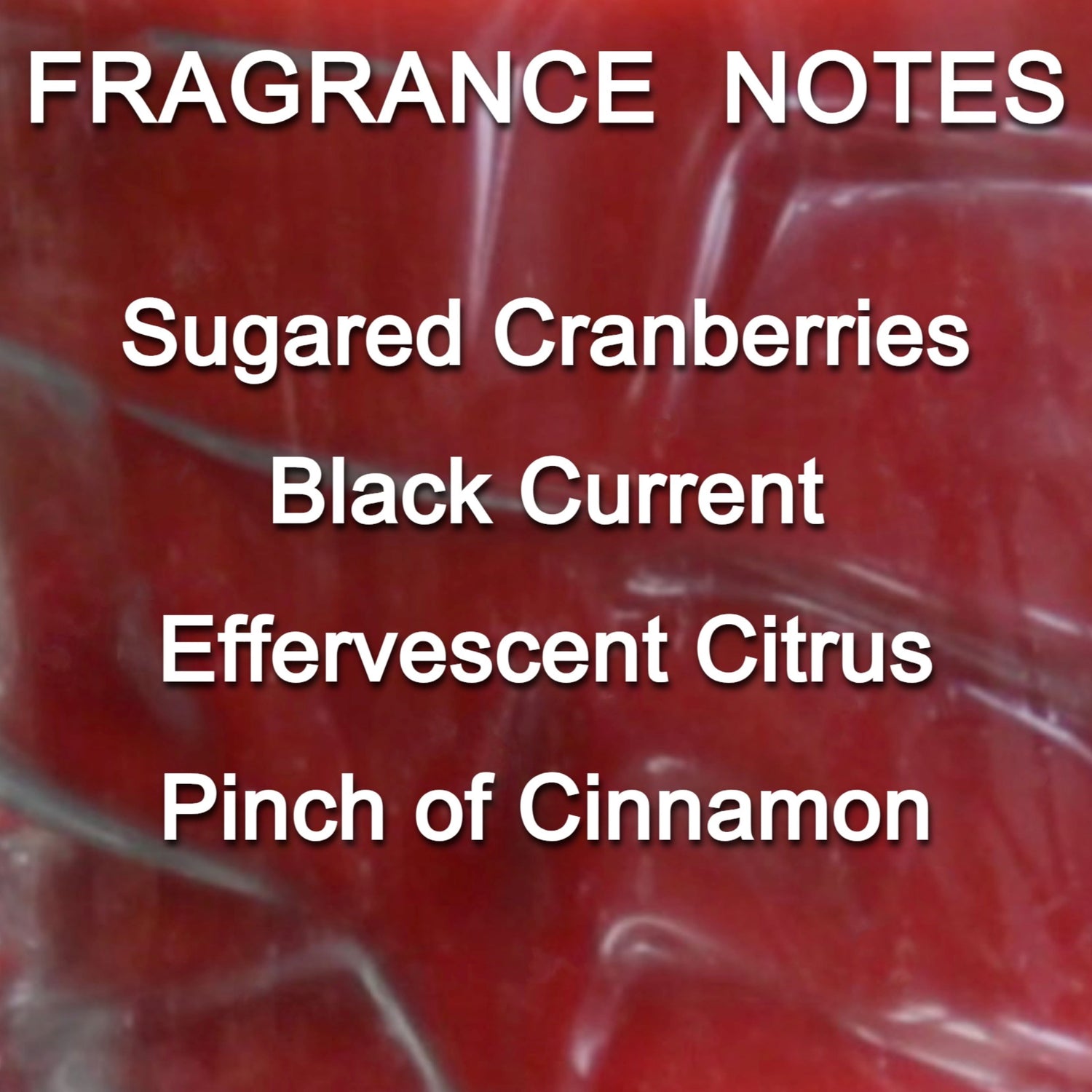 Sugared Cranberry 3 Wick Clear Glass Scented Candle