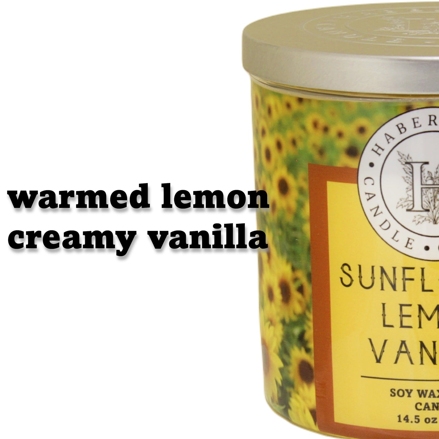 Sunflower Lemon Vanilla 3 Wick Scented Candle