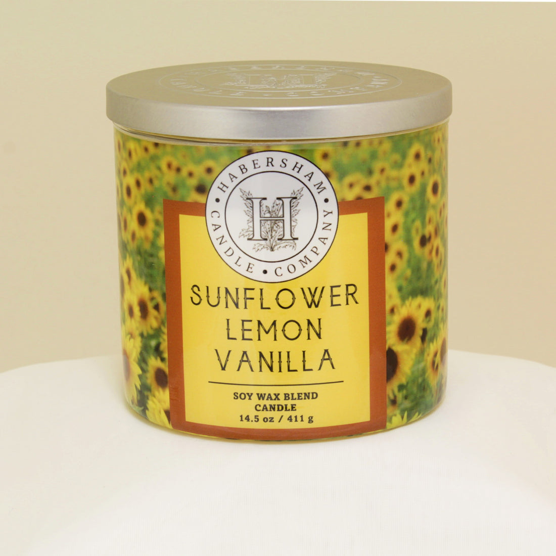 Sunflower Lemon Vanilla 3 Wick Scented Candle