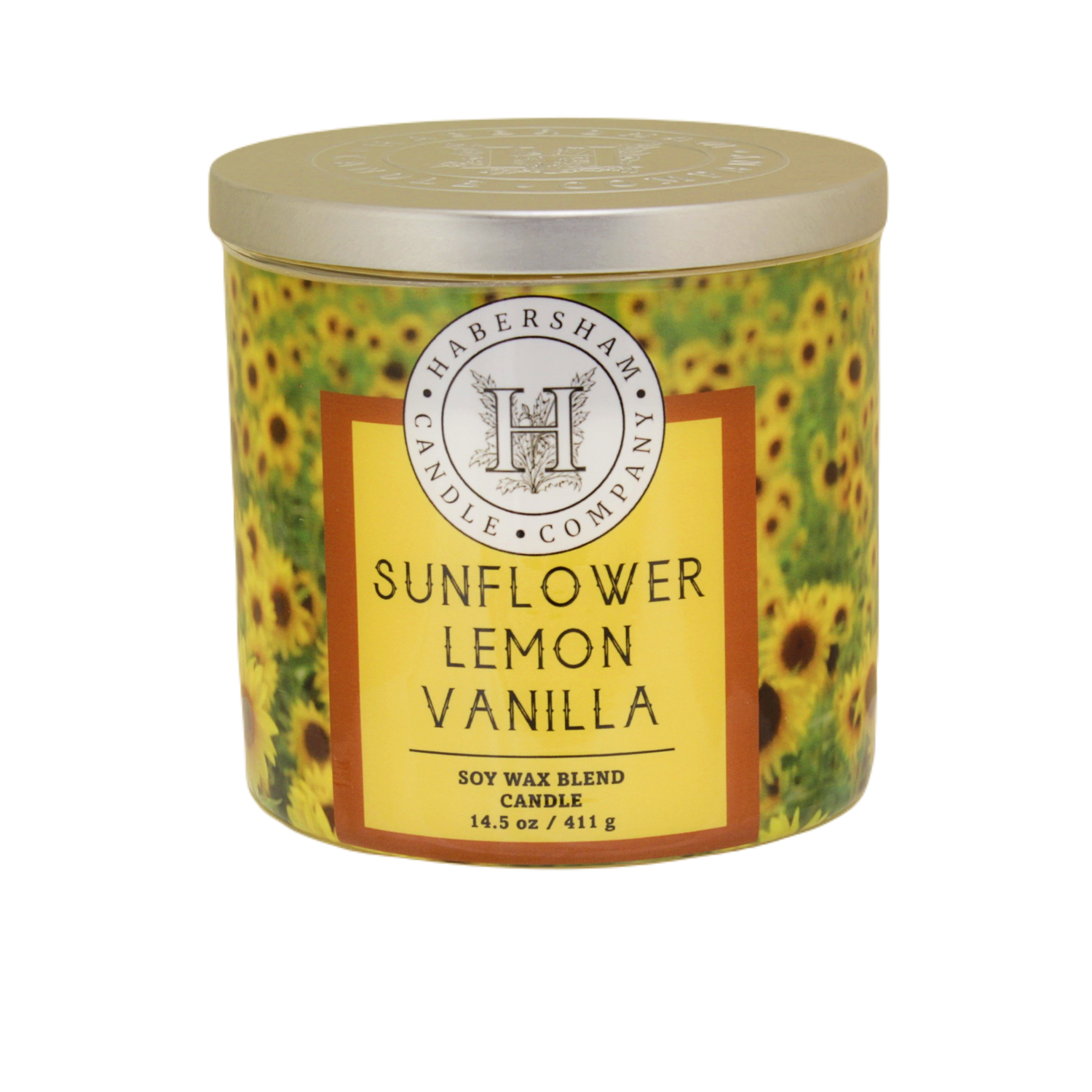 Sunflower Lemon Vanilla 3 Wick Scented Candle