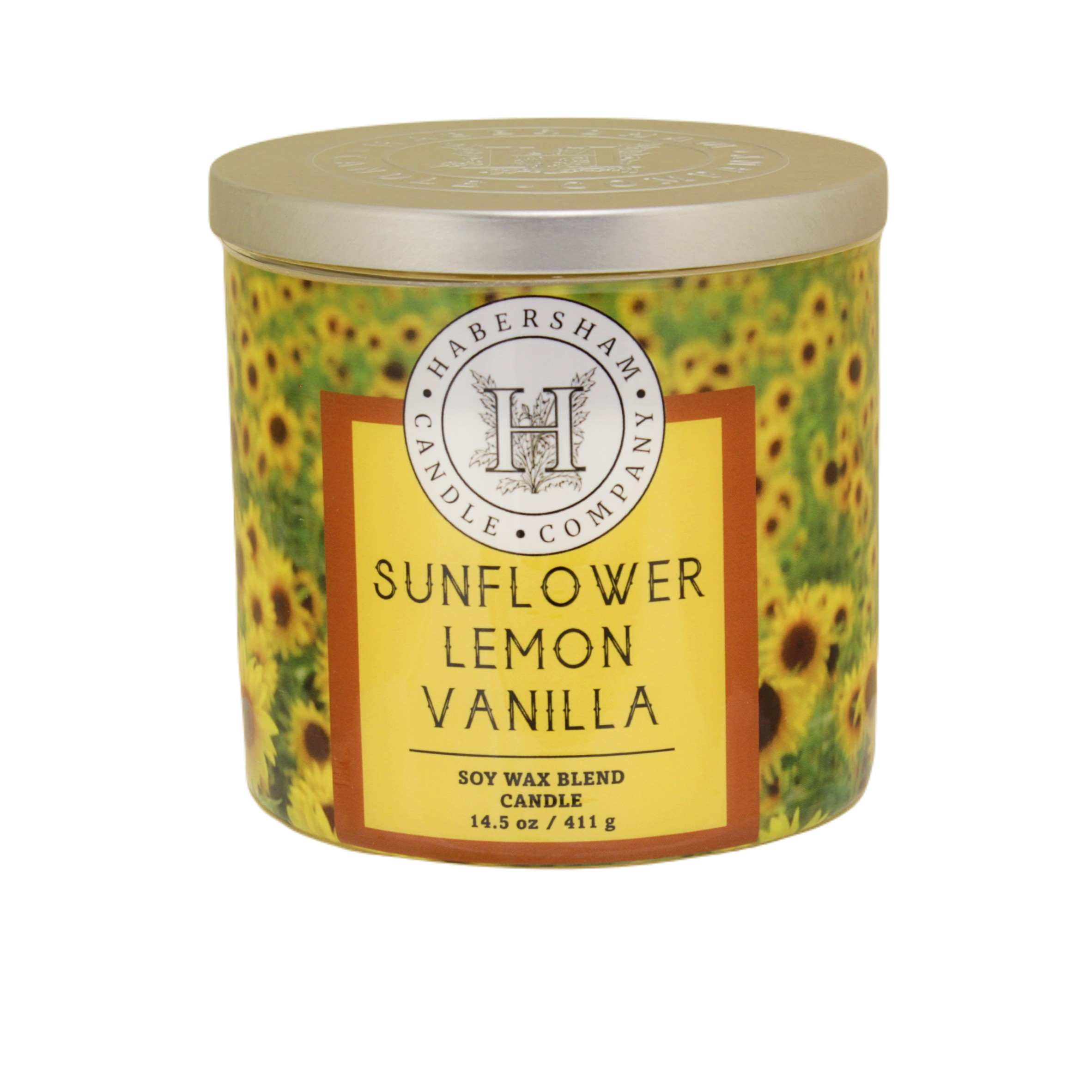 Sunflower Lemon Vanilla 3 Wick Scented Candle