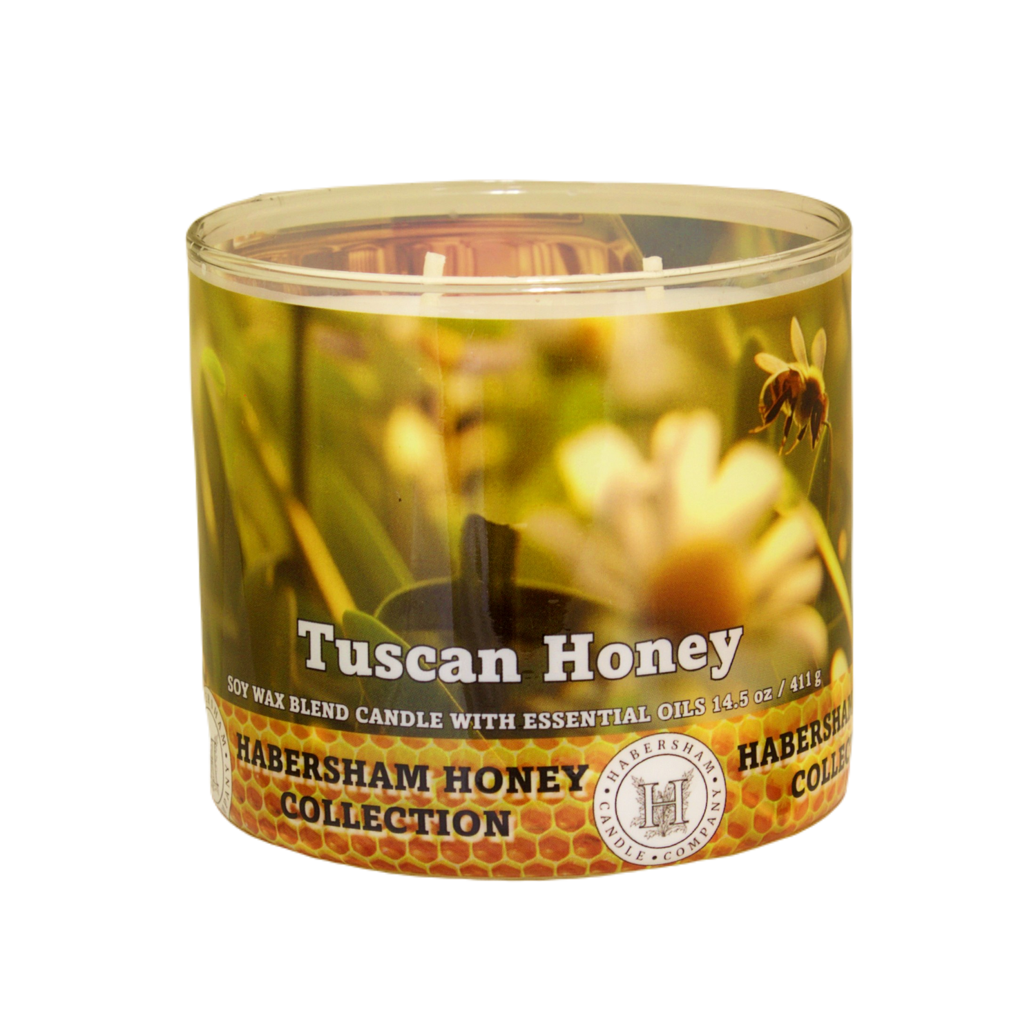 Tuscan Honey 3 Wick Scented Candle