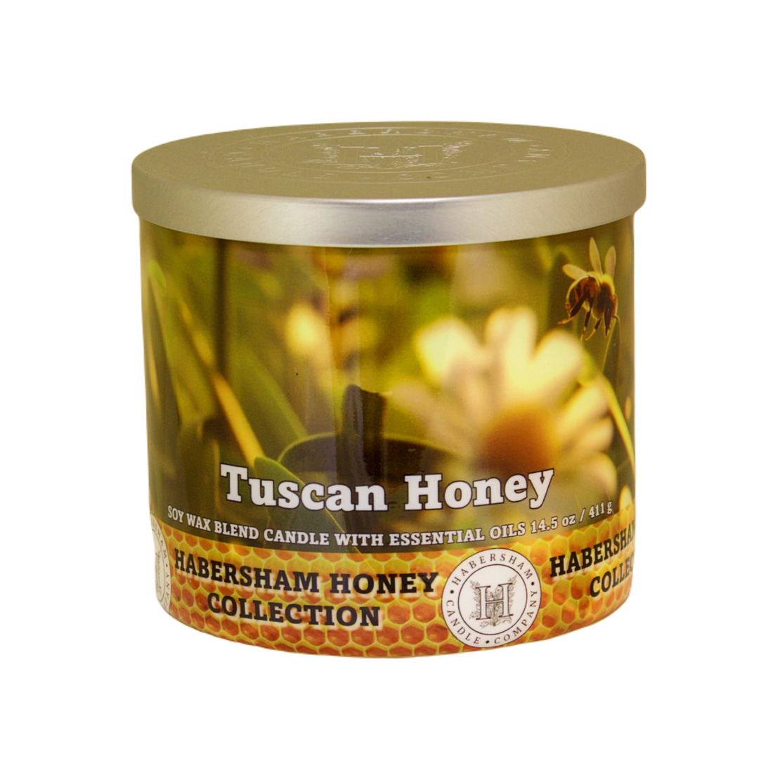 Tuscan Honey 3 Wick Scented Candle